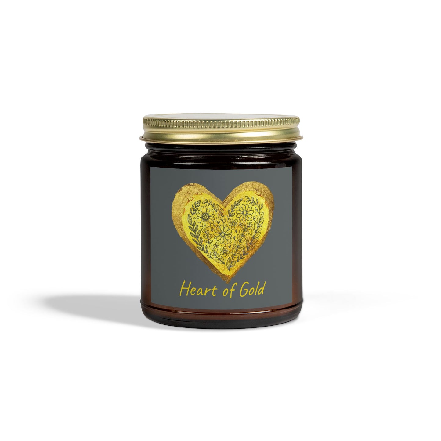 Scented Candle, Coconut Apricot Wax (9oz) - Gray