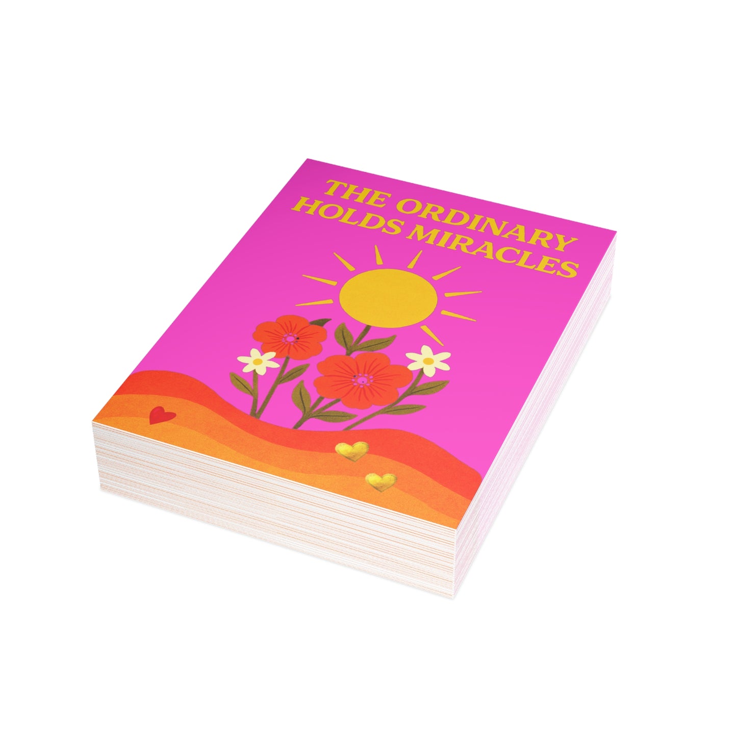 Postcard Bundles (30 pcs, envelopes included) - The Ordinary Holds Miracles (Pink)