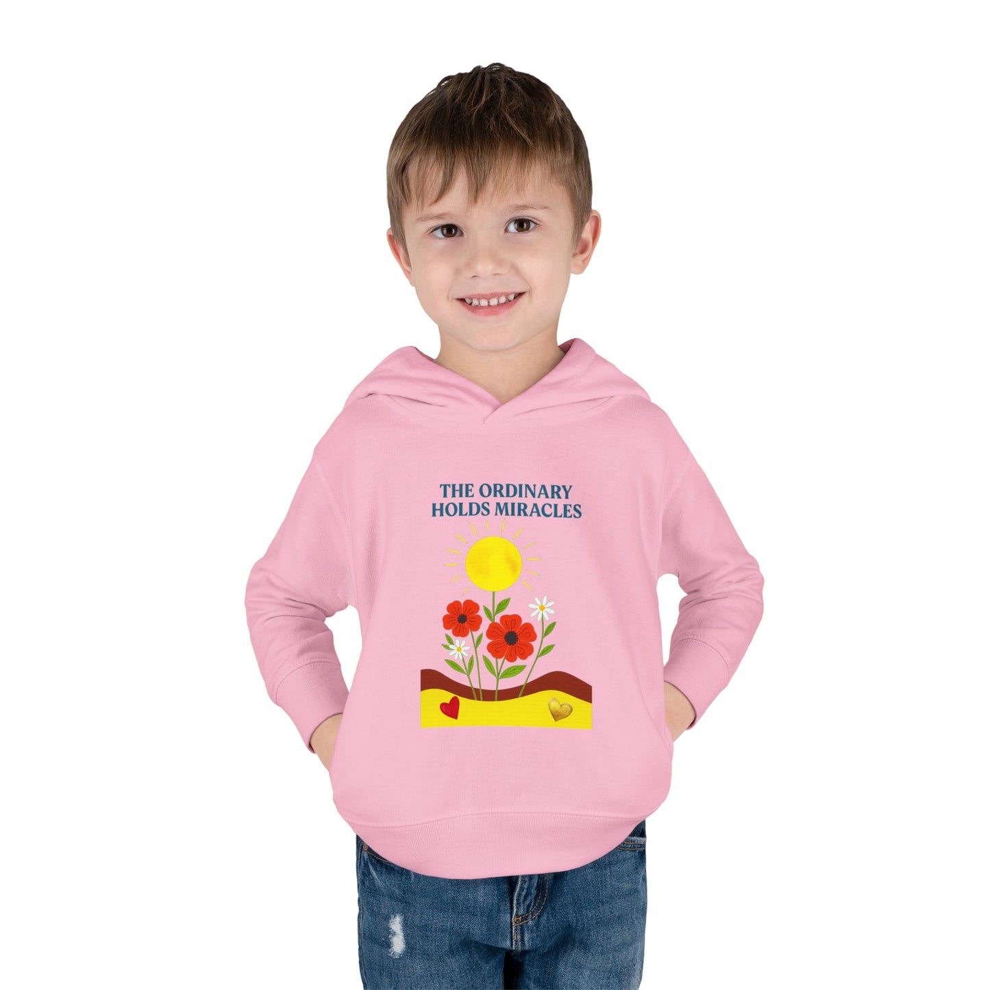 Toddler Pullover Fleece Hoodie - The Ordinary Holds Miracles