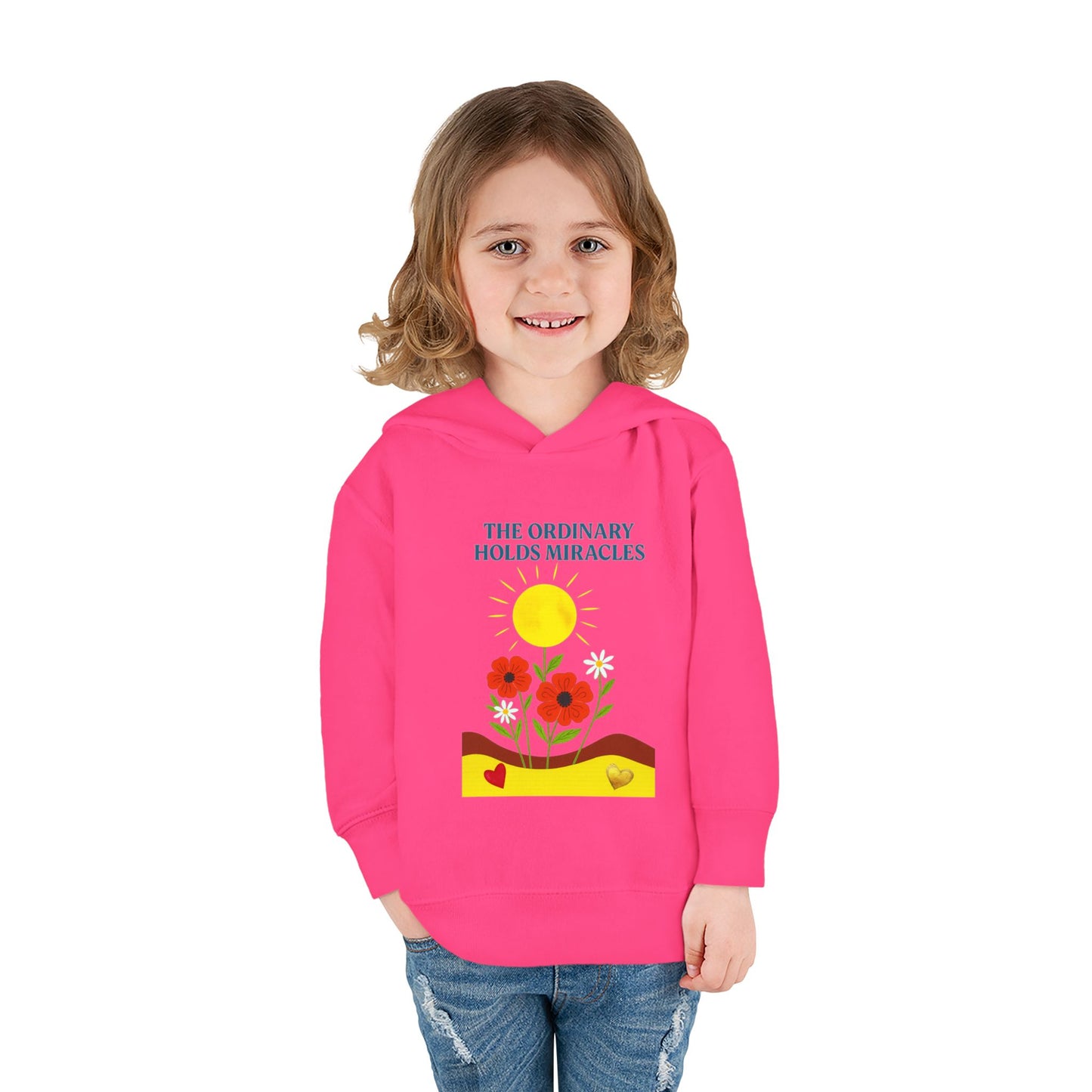 Toddler Pullover Fleece Hoodie - The Ordinary Holds Miracles