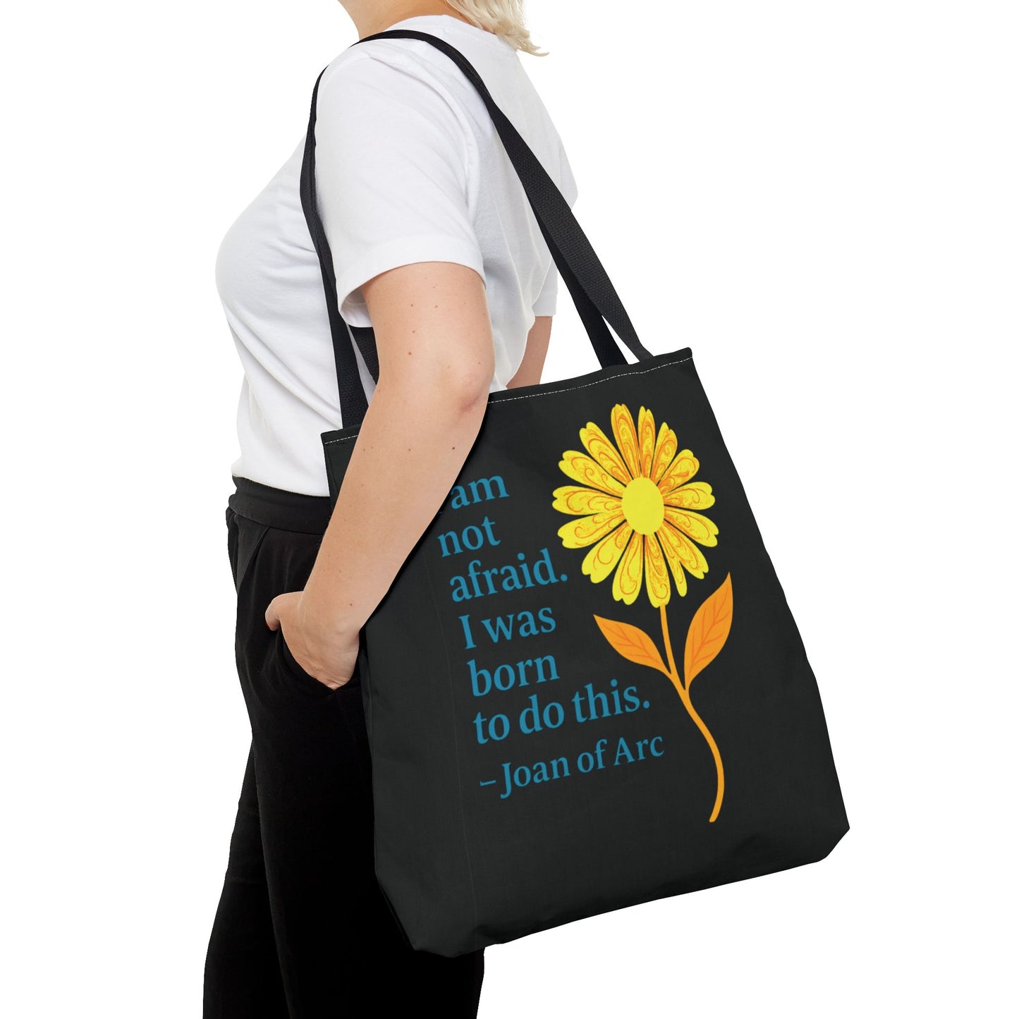 Tote Bag (AOP) - I am not afraid. I was born to do this.