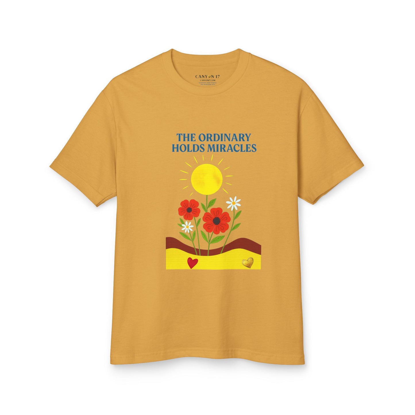 Unisex Heavyweight Cotton Tee - The Ordinary Holds Miracles