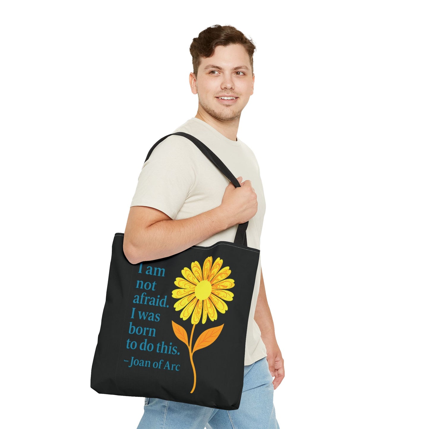 Tote Bag (AOP) - I am not afraid. I was born to do this.