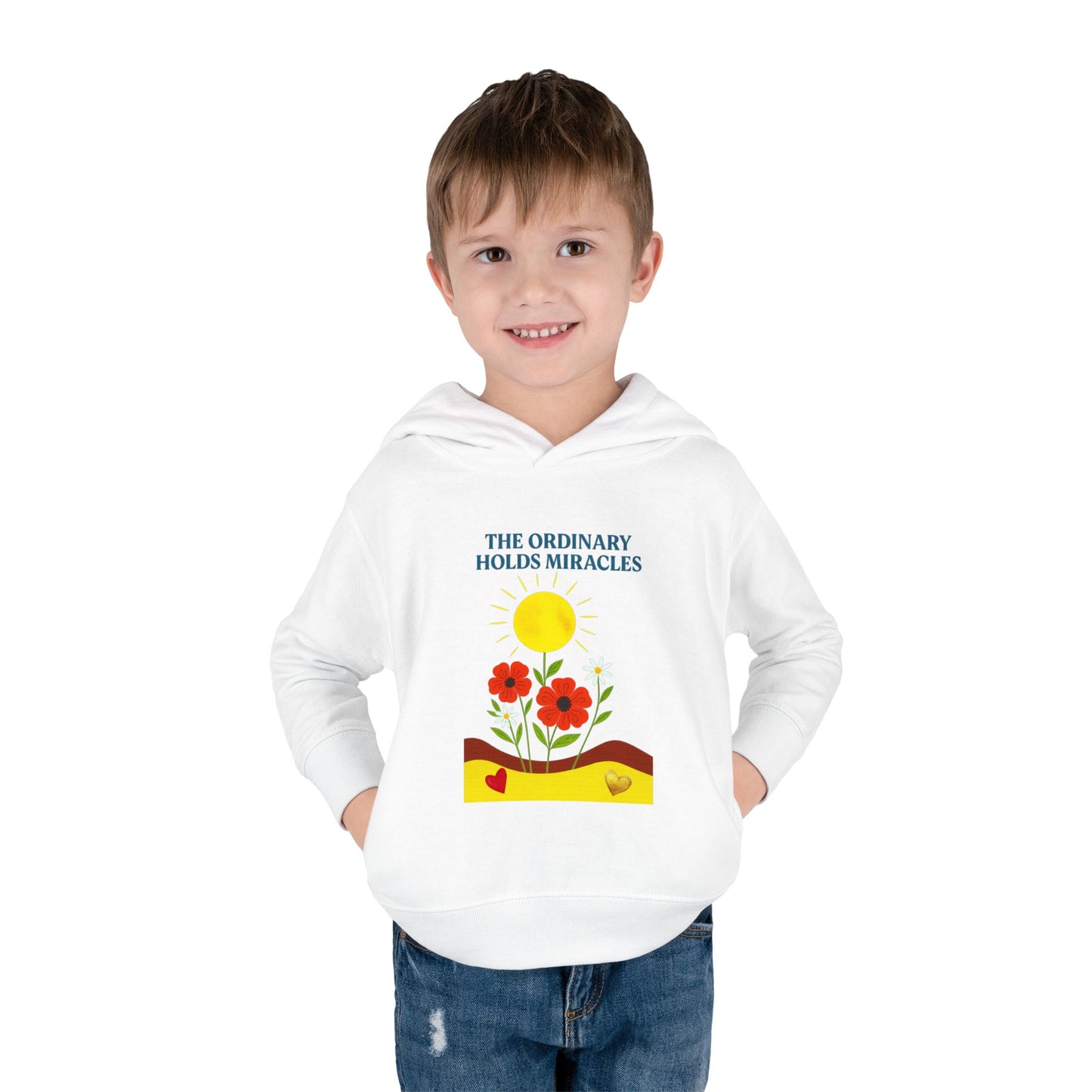 Toddler Pullover Fleece Hoodie - The Ordinary Holds Miracles