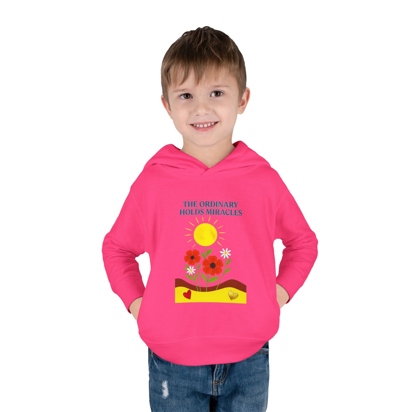 Toddler Pullover Fleece Hoodie - The Ordinary Holds Miracles