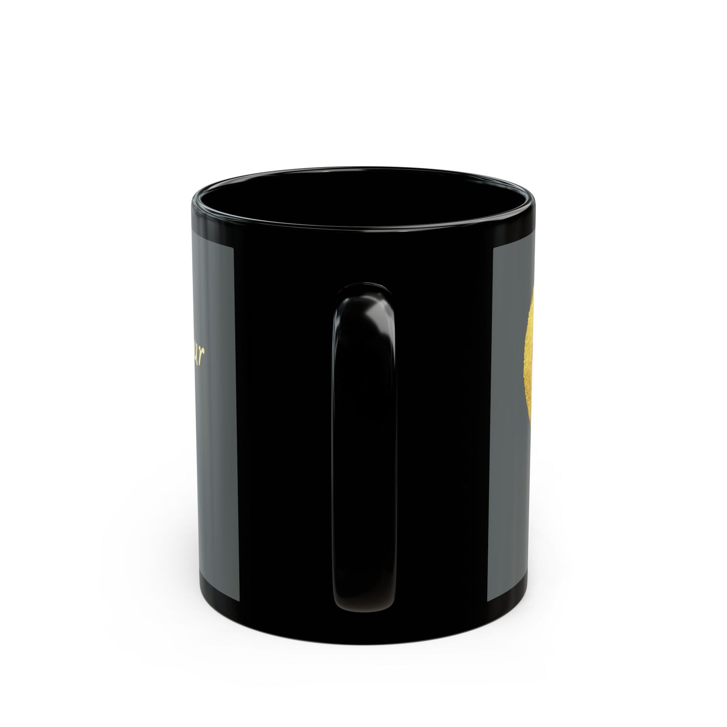 Gray on Black Mug - Follow your heart (11oz)