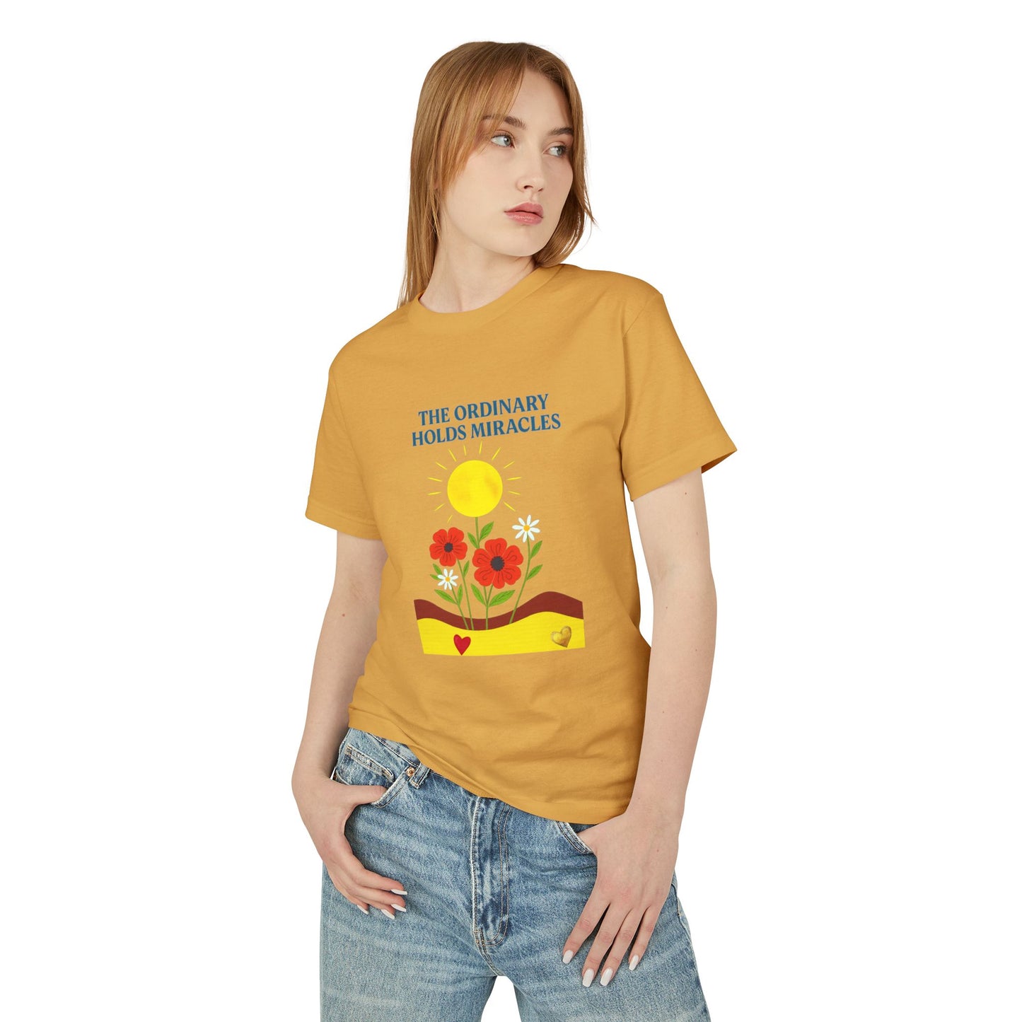 Unisex Heavyweight Cotton Tee - The Ordinary Holds Miracles