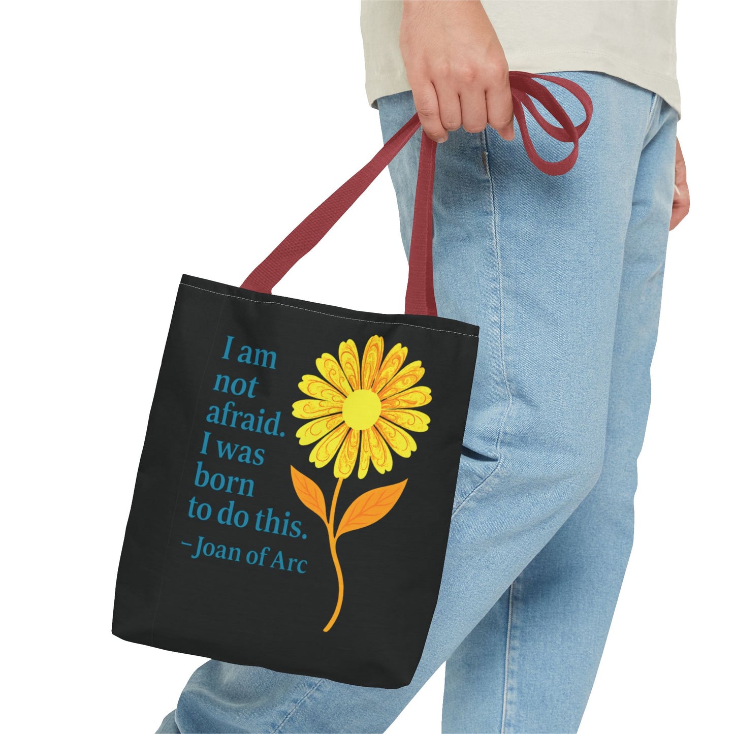 Tote Bag (AOP) - I am not afraid. I was born to do this.
