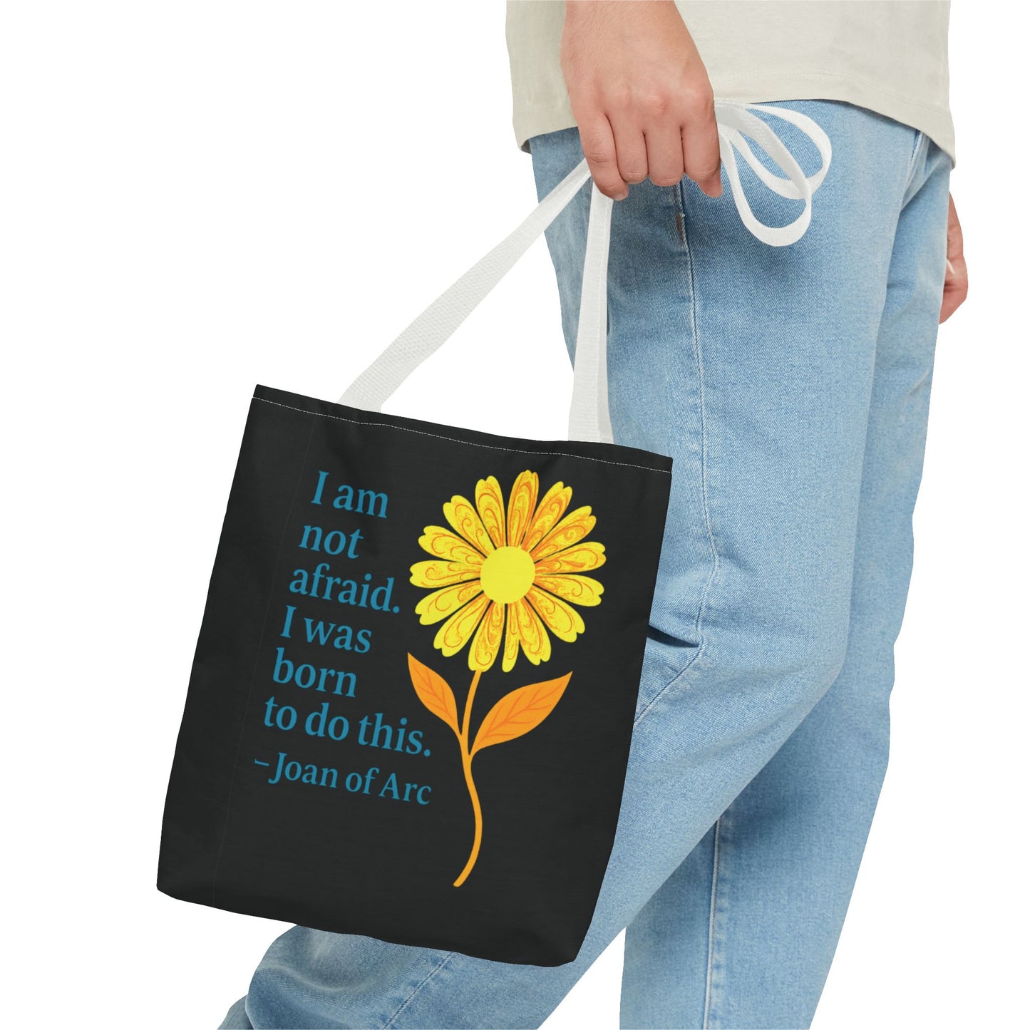 Tote Bag (AOP) - I am not afraid. I was born to do this.