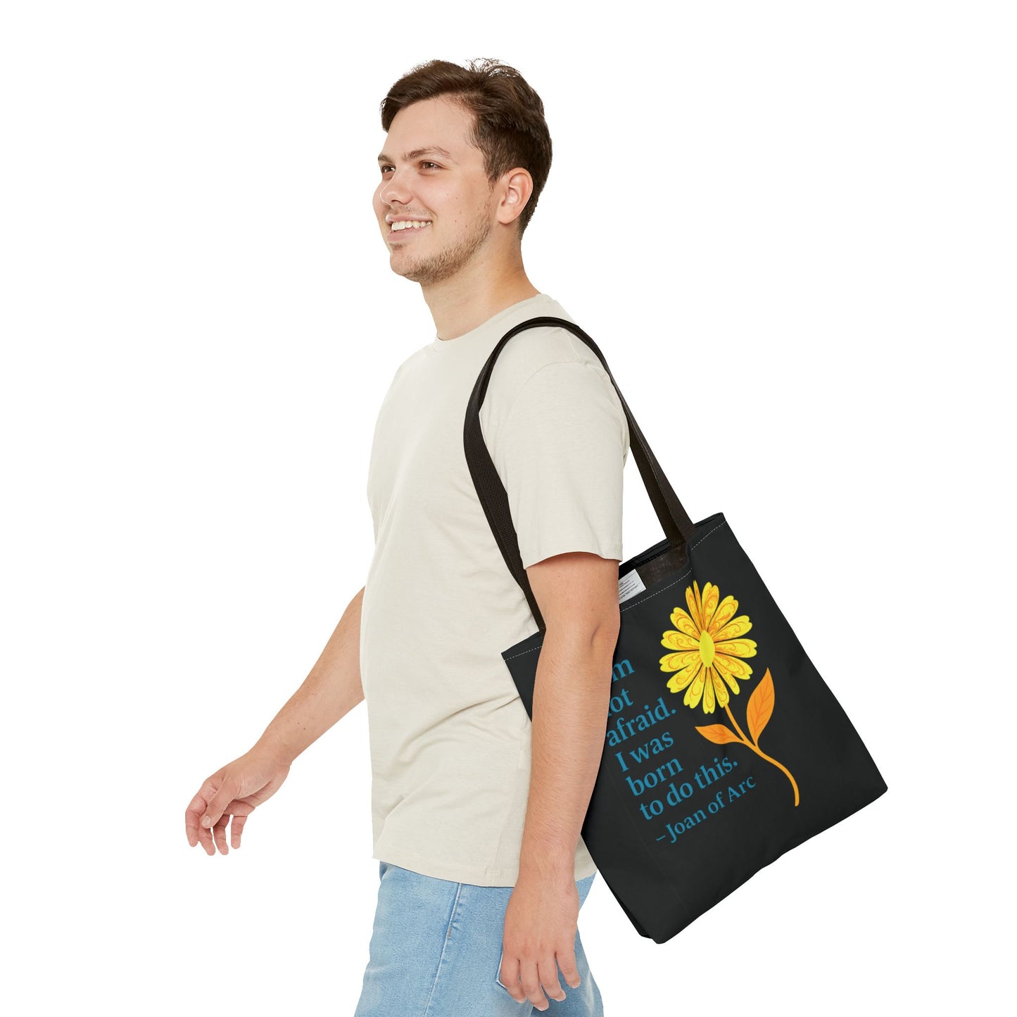 Tote Bag (AOP) - I am not afraid. I was born to do this.