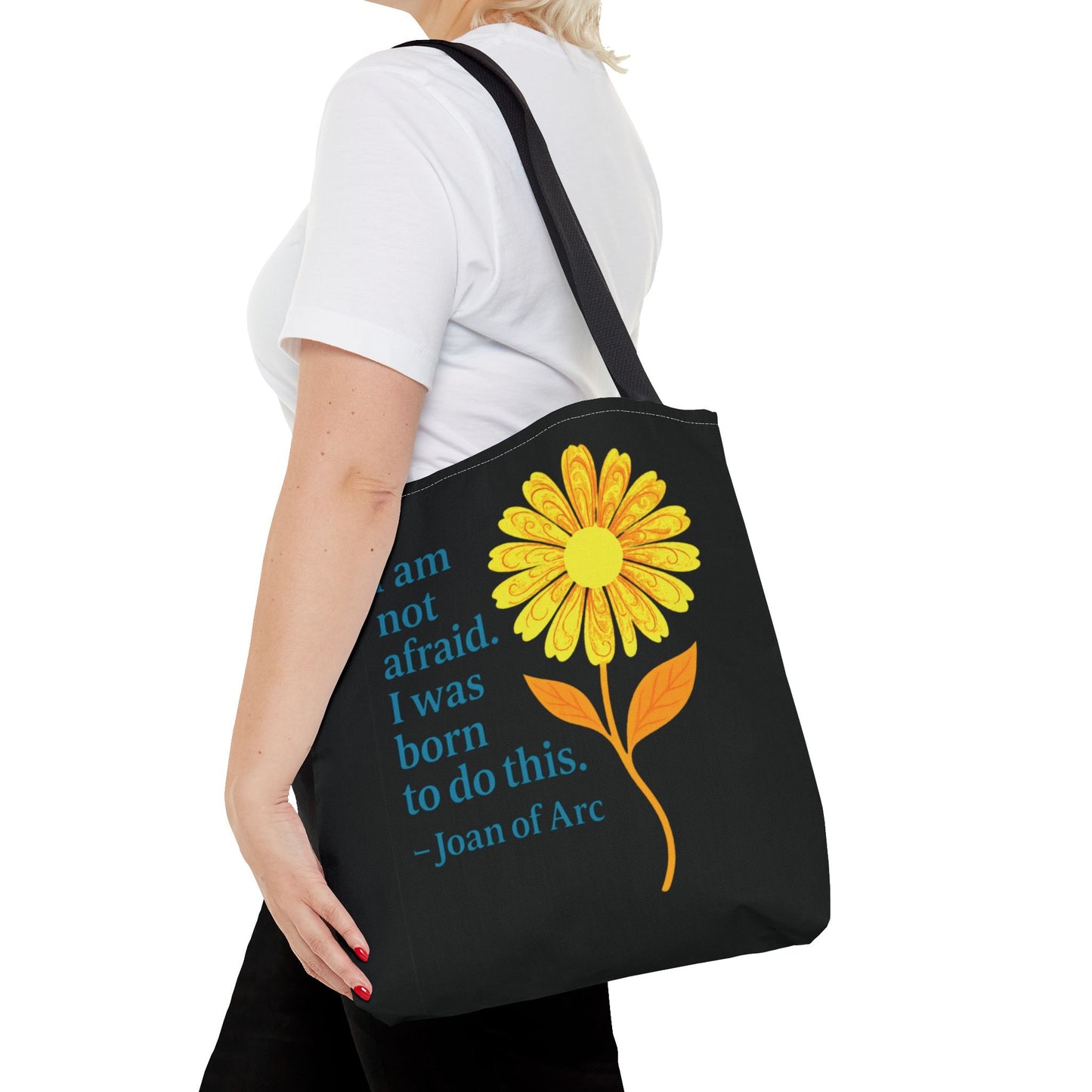 Tote Bag (AOP) - I am not afraid. I was born to do this.