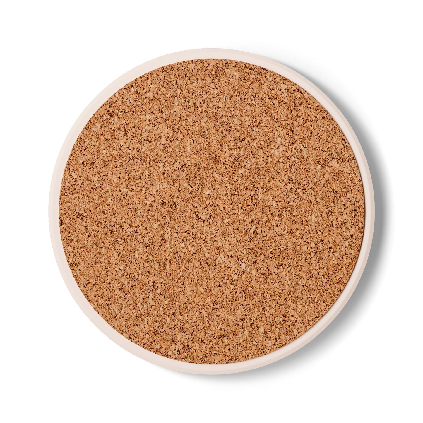 Brown Ceramic Coaster - Heart of Gold