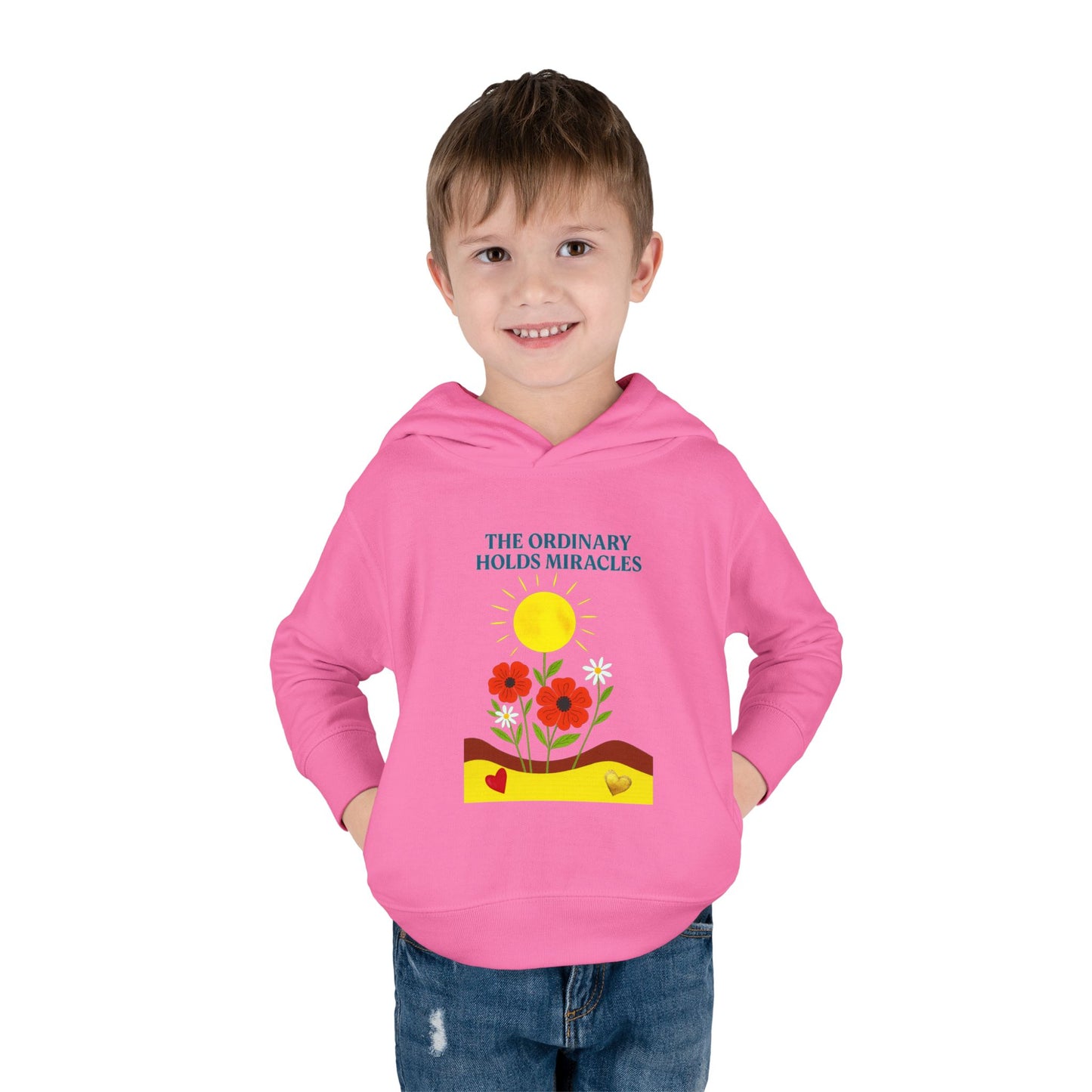 Toddler Pullover Fleece Hoodie - The Ordinary Holds Miracles
