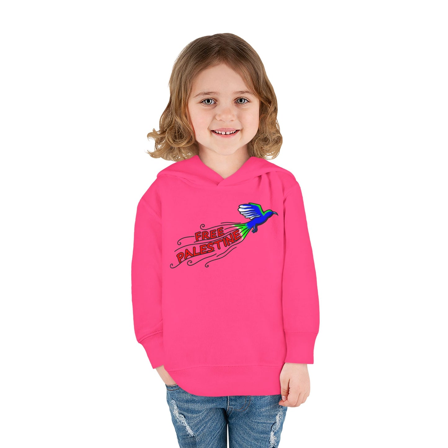 Toddler Pullover Fleece Hoodie - Free Palestine