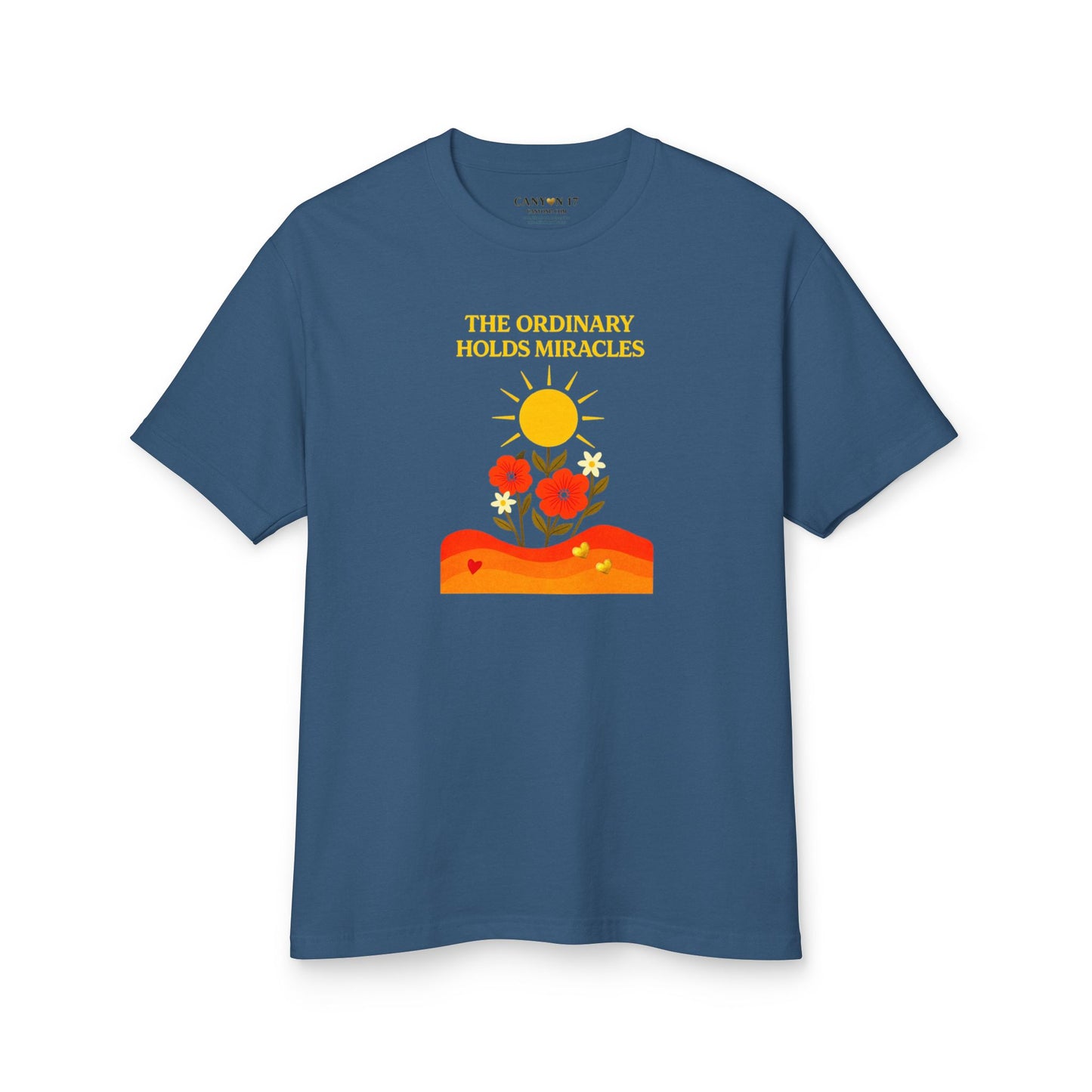 Unisex Heavyweight Cotton Tee - The Ordinary Holds Miracles