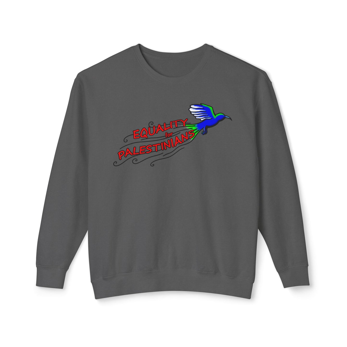 Unisex Lightweight Crewneck Sweatshirt - Equality for Palestinians