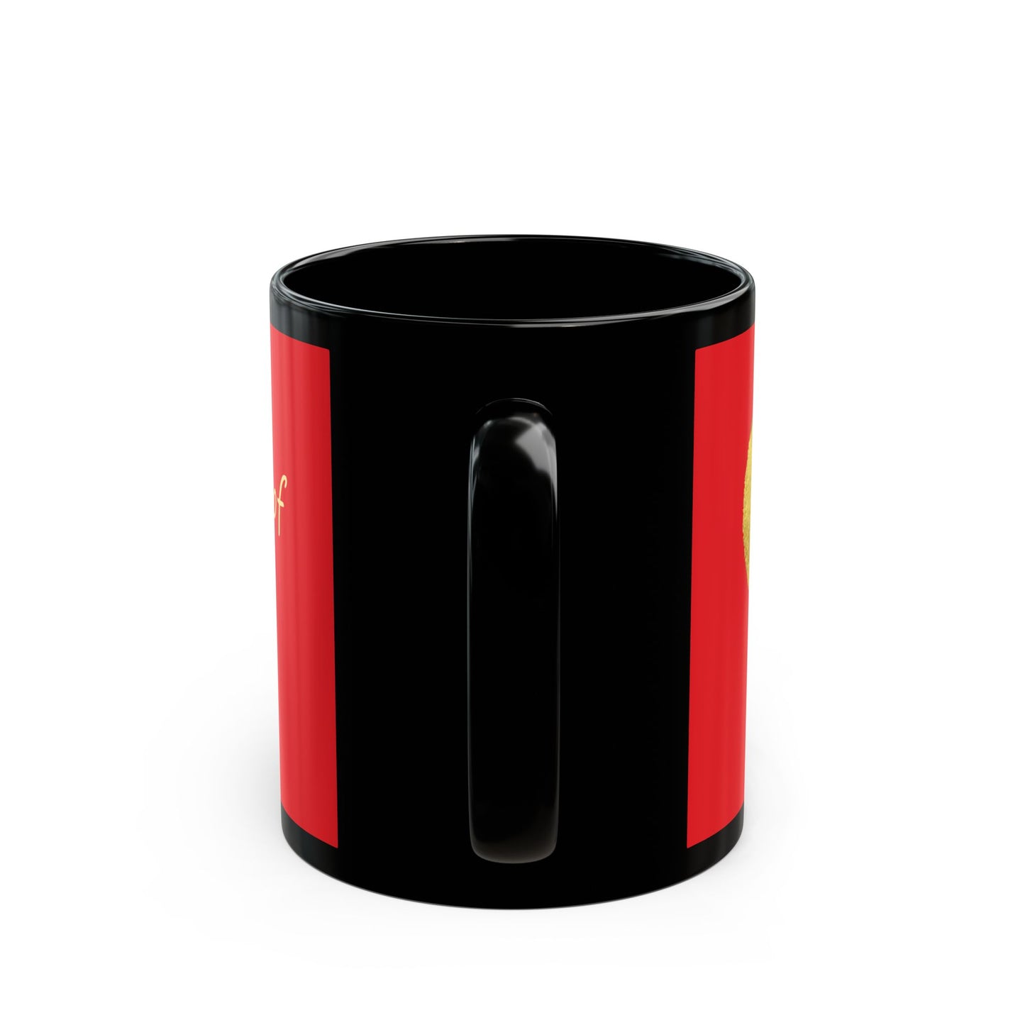 Red on Black Mug  - Heart of Gold (11oz)