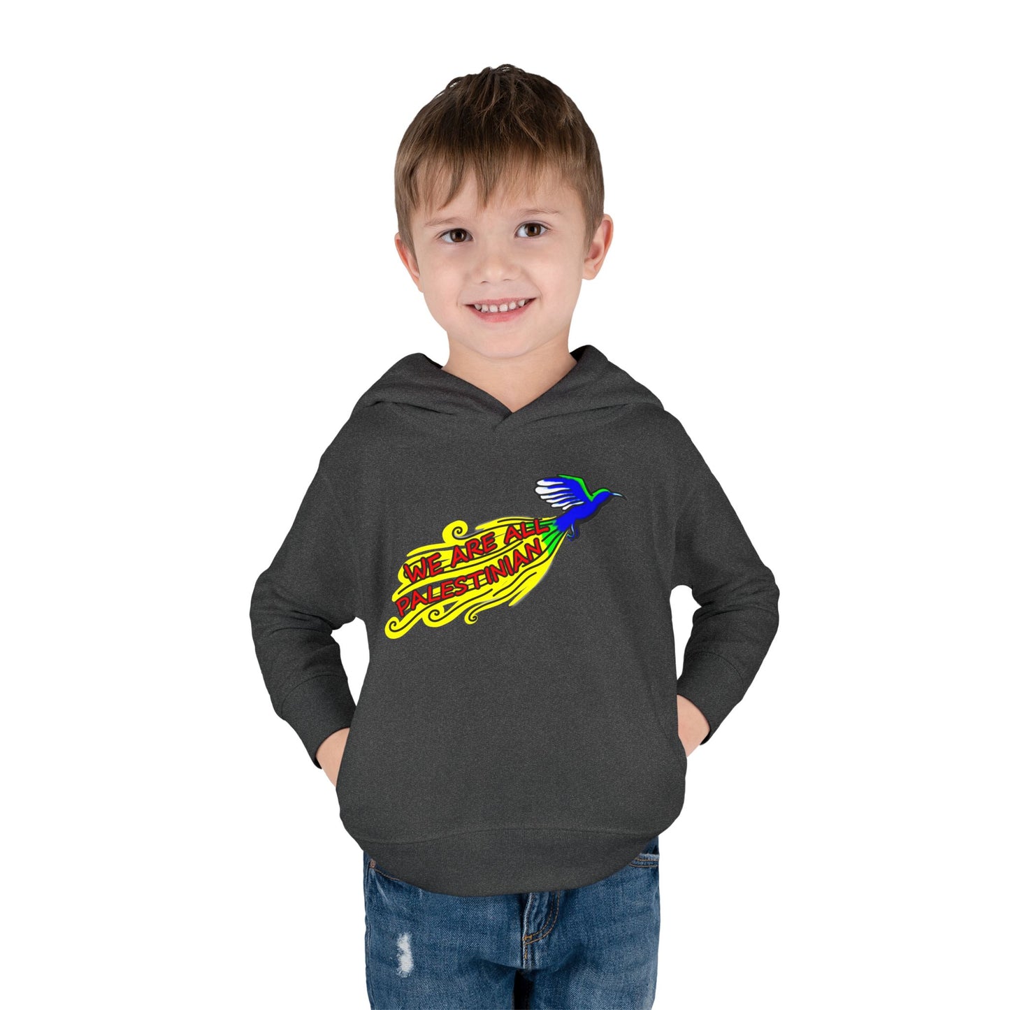 Toddler Pullover Fleece Hoodie - We are all Palestinian