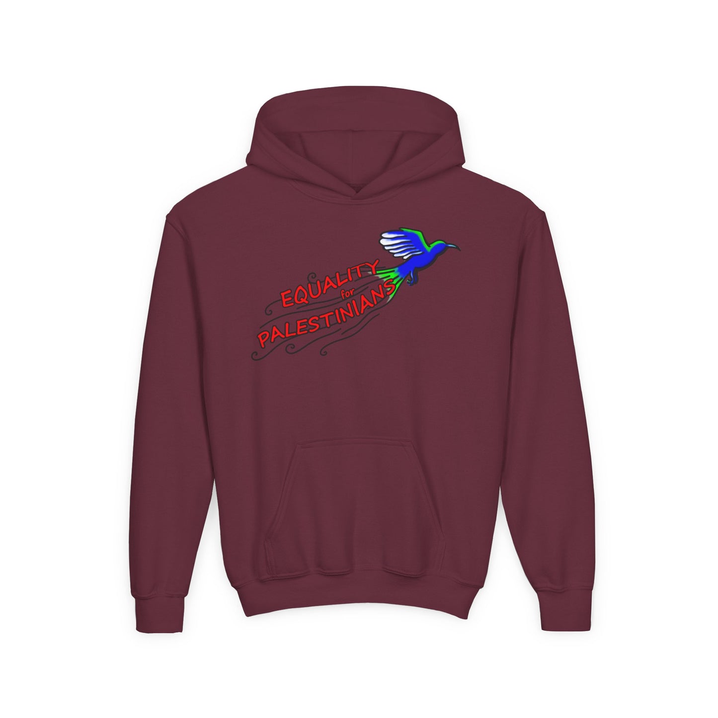 Youth Heavy Blend Hooded Sweatshirt - Equality for Palestinians