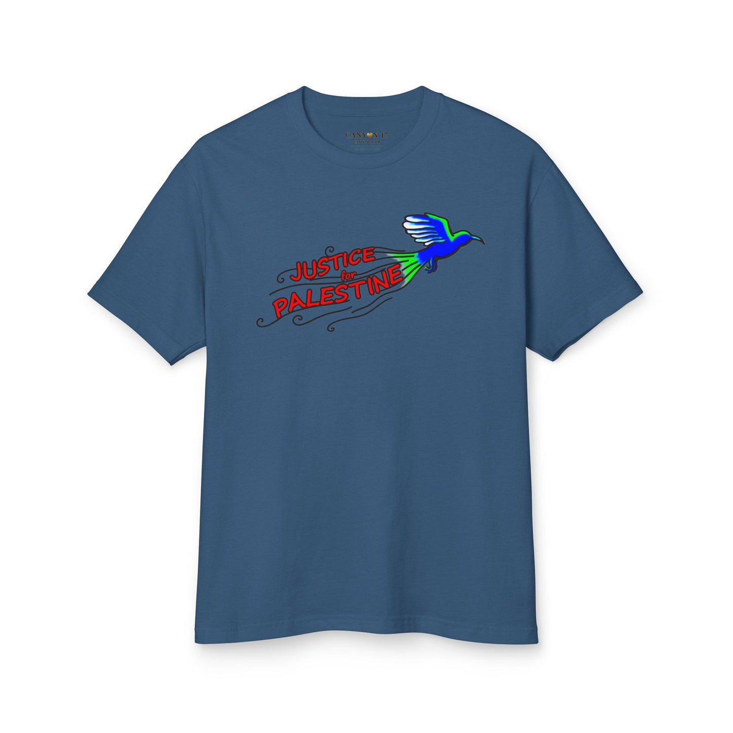 Unisex Heavyweight Cotton Tee  - Justice for Palestine