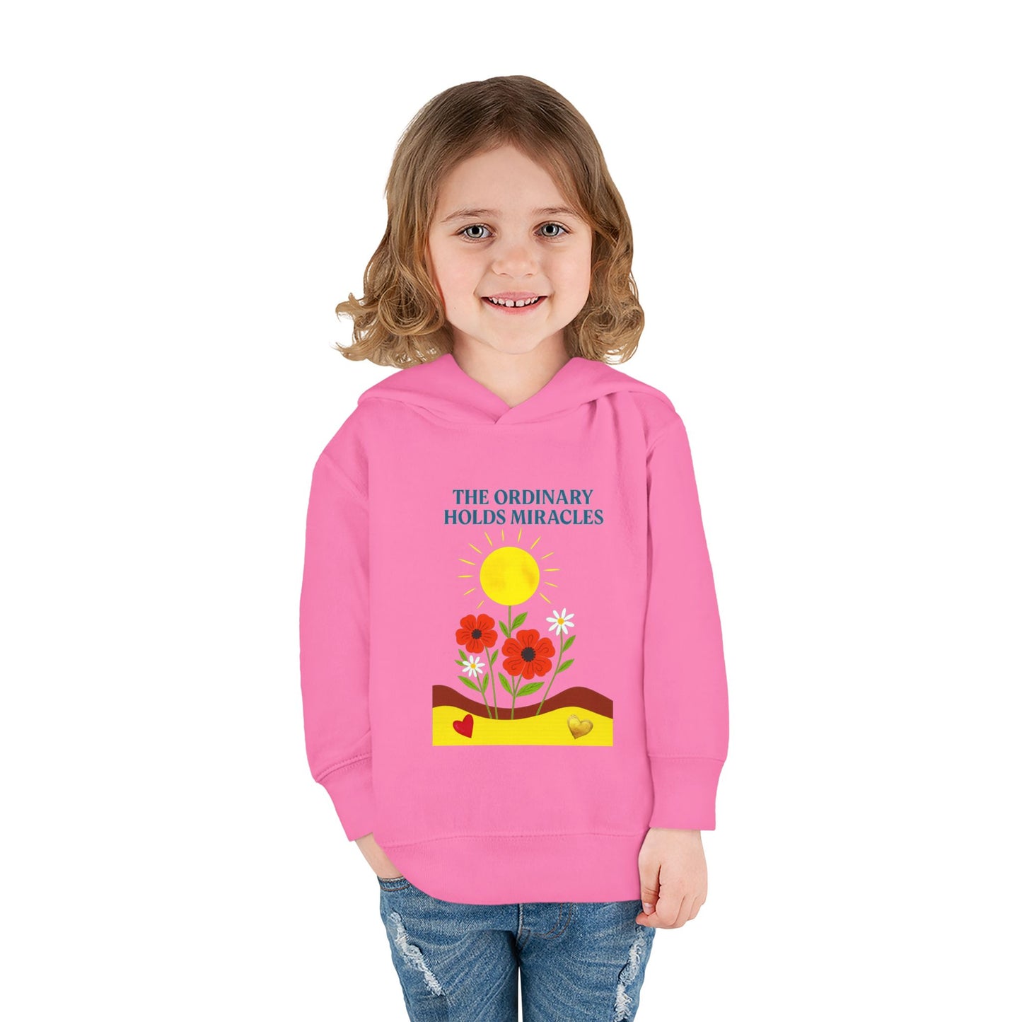 Toddler Pullover Fleece Hoodie - The Ordinary Holds Miracles