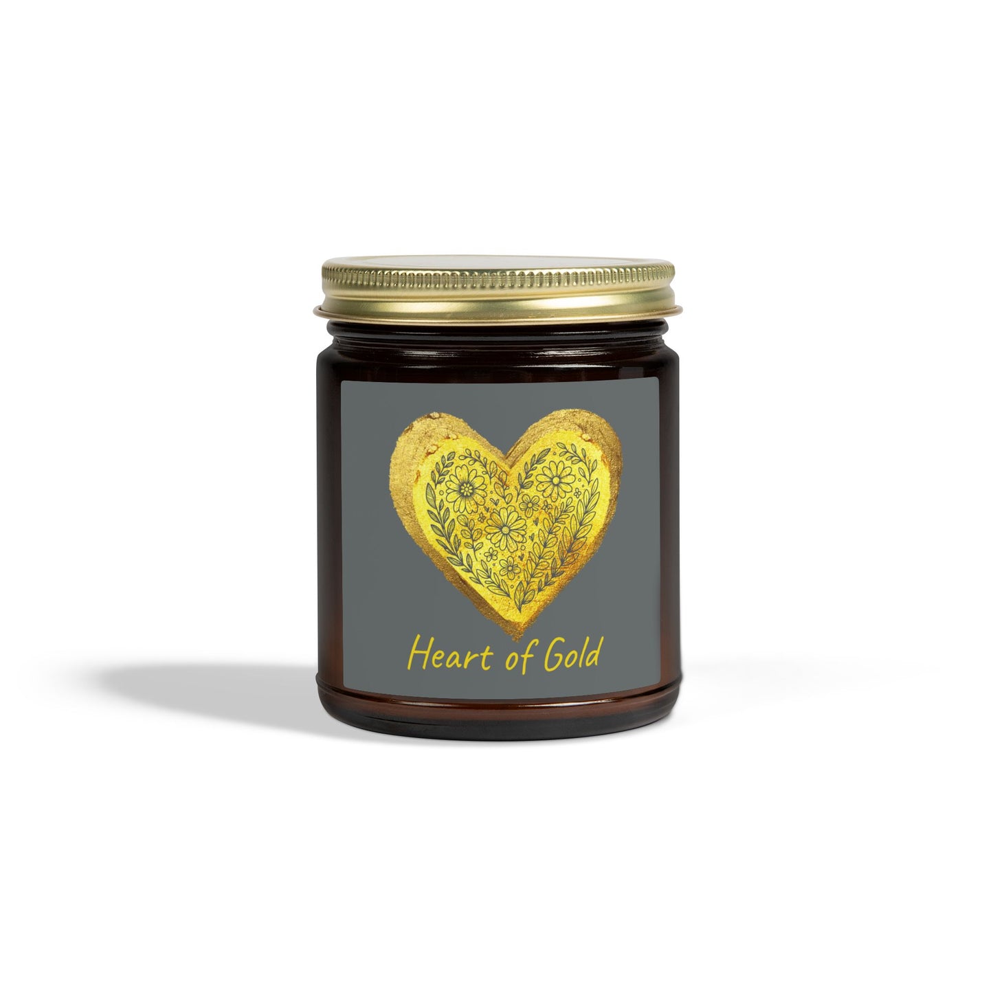 Scented Candle, Coconut Apricot Wax (9oz) - Gray