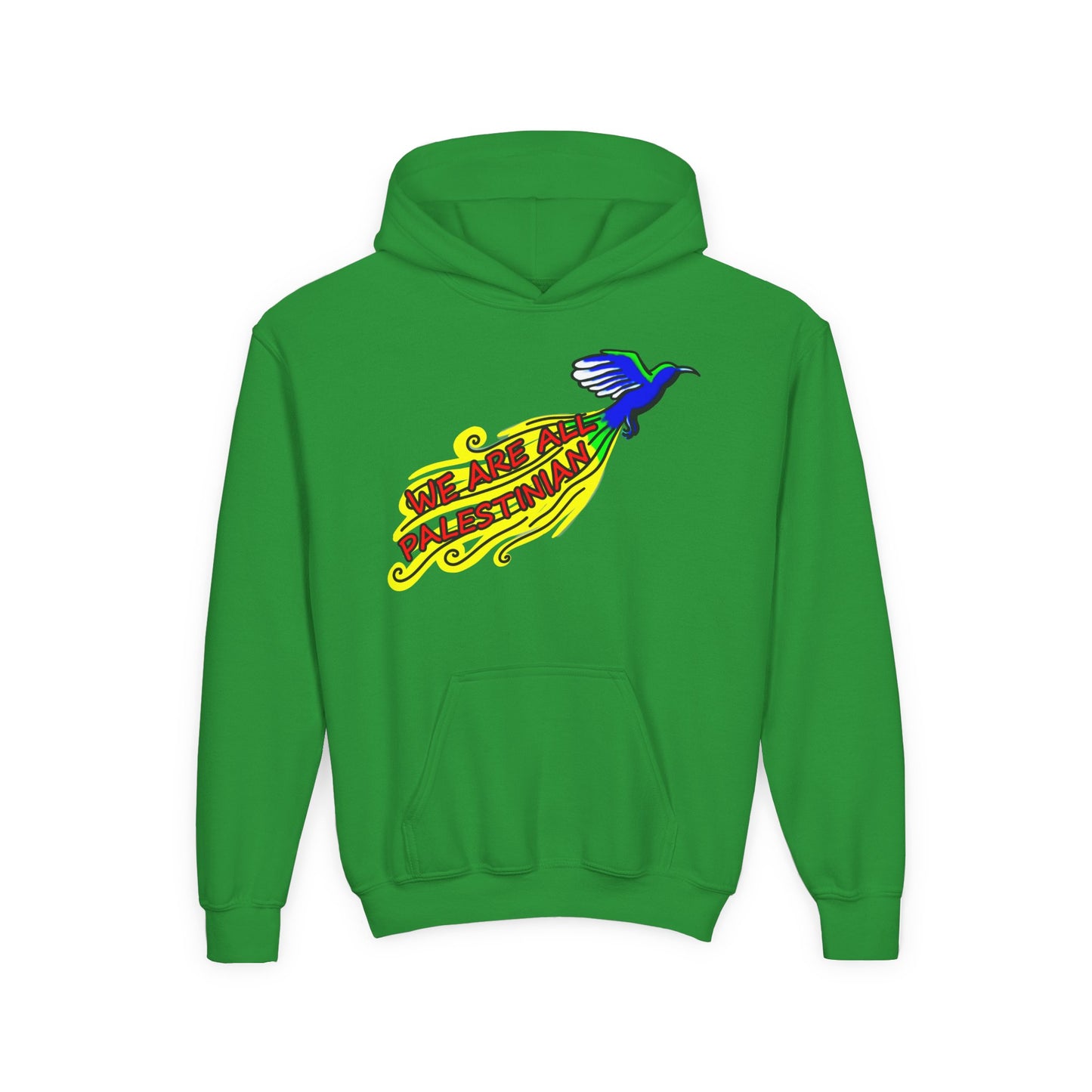 Youth Heavy Blend Hooded Sweatshirt - We are all Palestinian