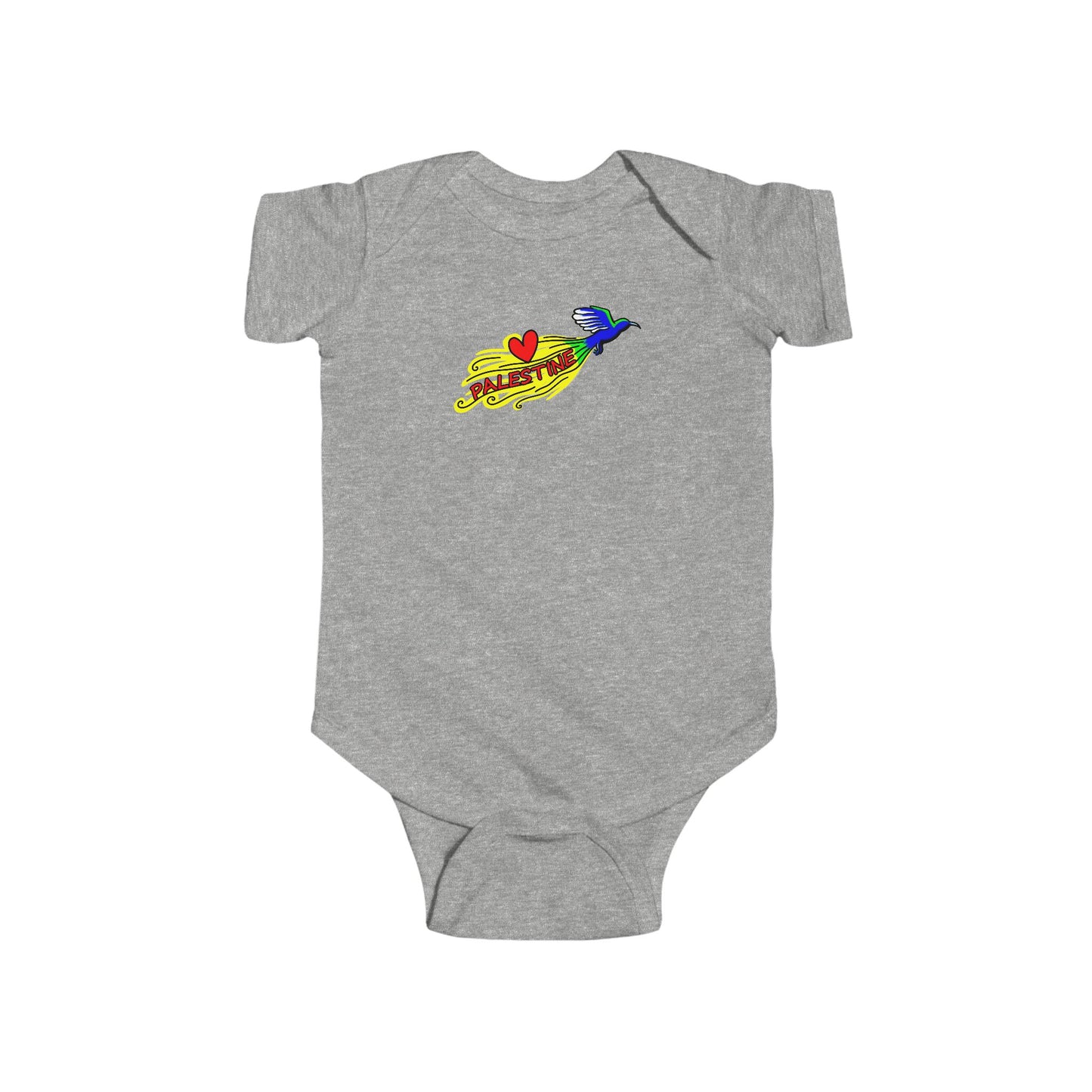 Infant Fine Jersey Bodysuit - Love Palestine