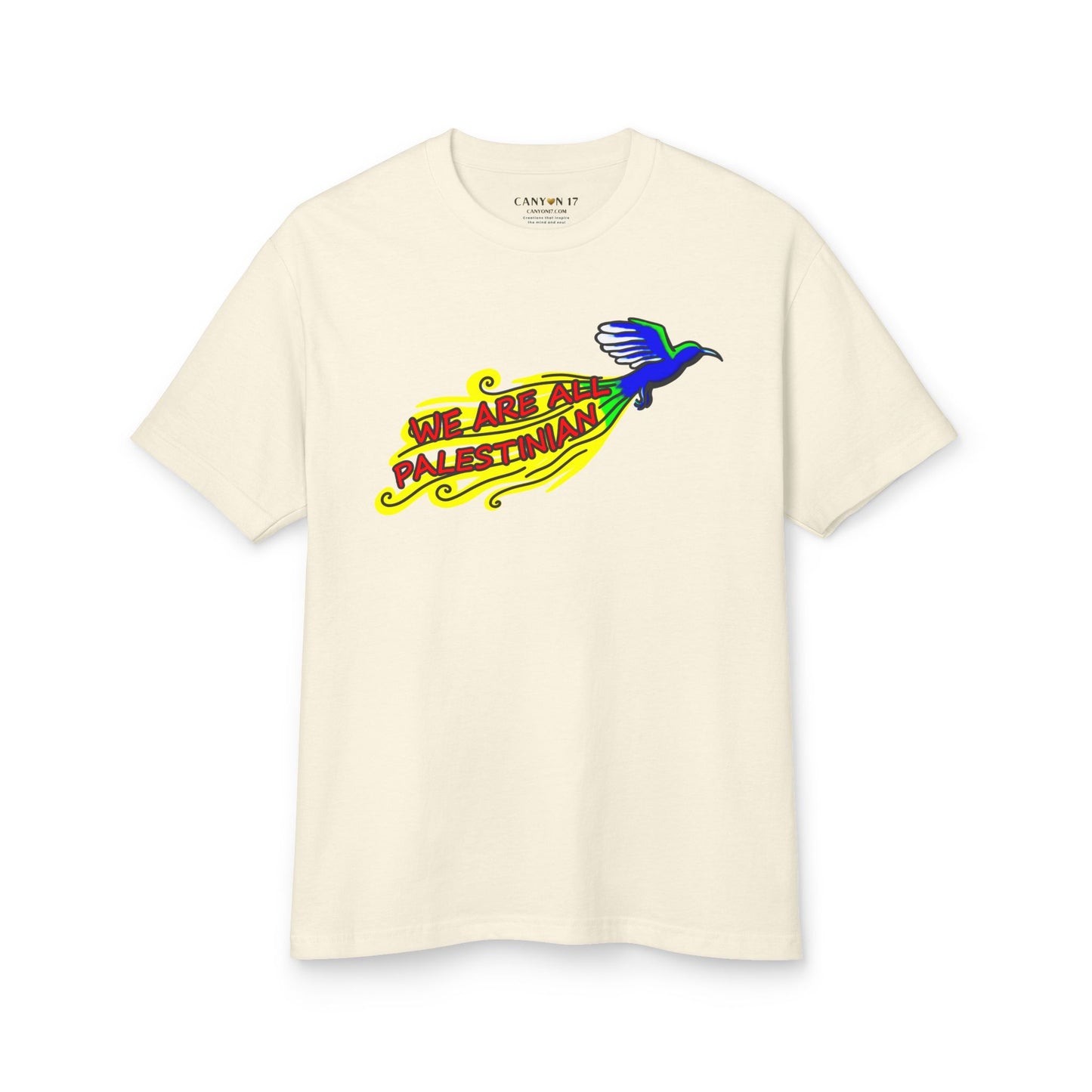 Unisex Heavyweight Cotton Tee - We Are All Palestinian