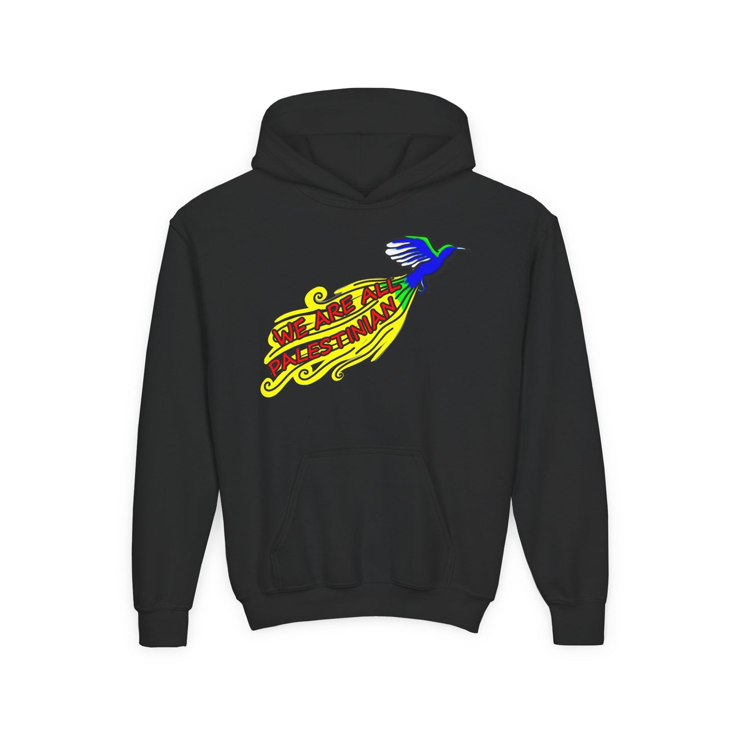 Youth Heavy Blend Hooded Sweatshirt - We are all Palestinian