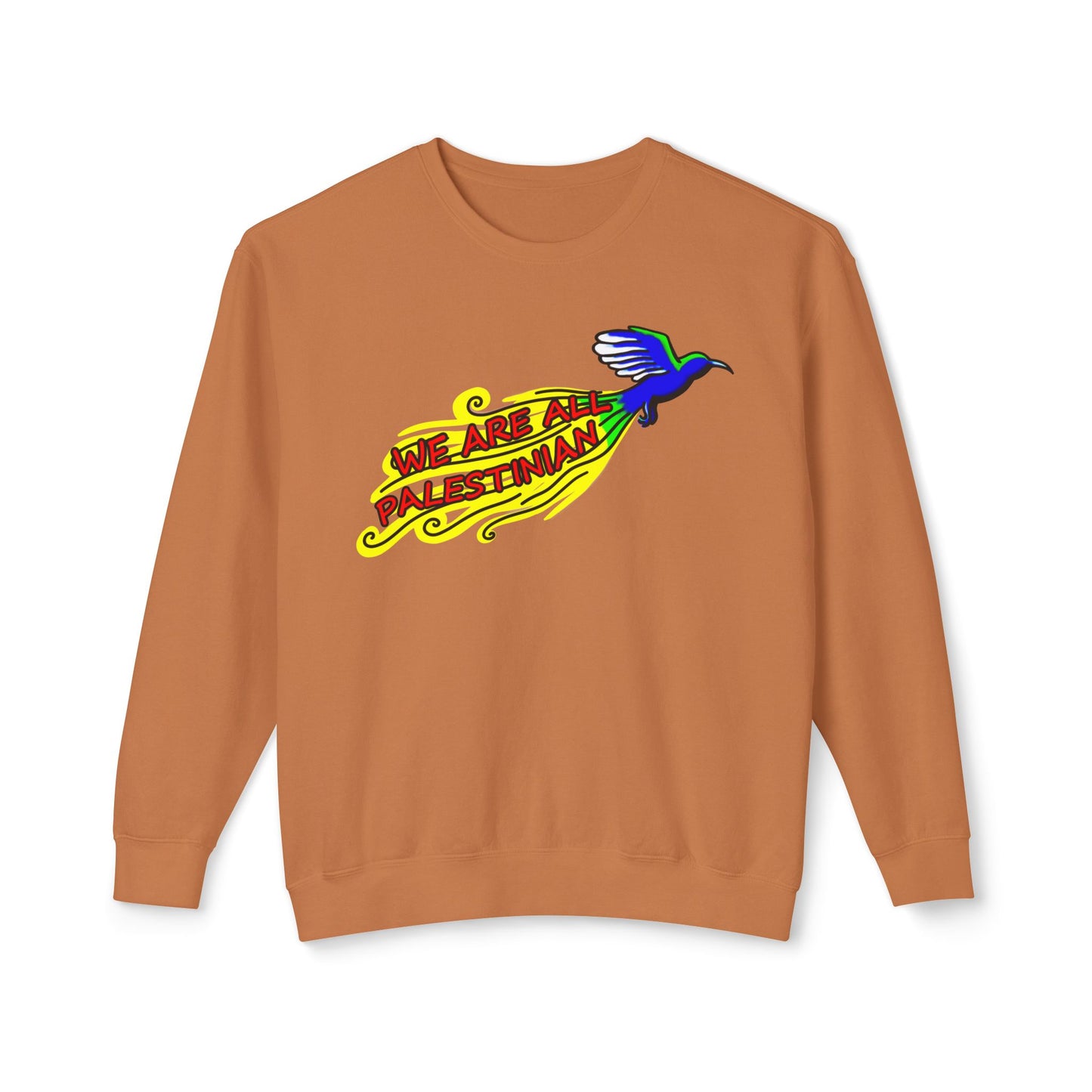 Unisex Lightweight Crewneck Sweatshirt - We are all Palestinian