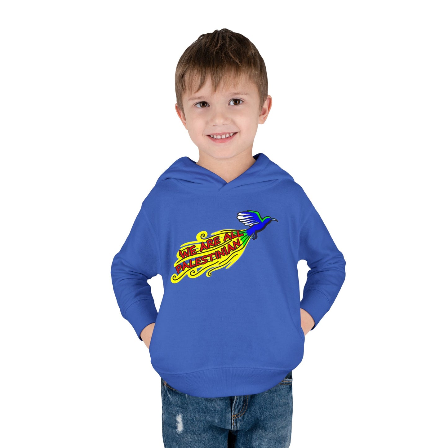 Toddler Pullover Fleece Hoodie - We are all Palestinian