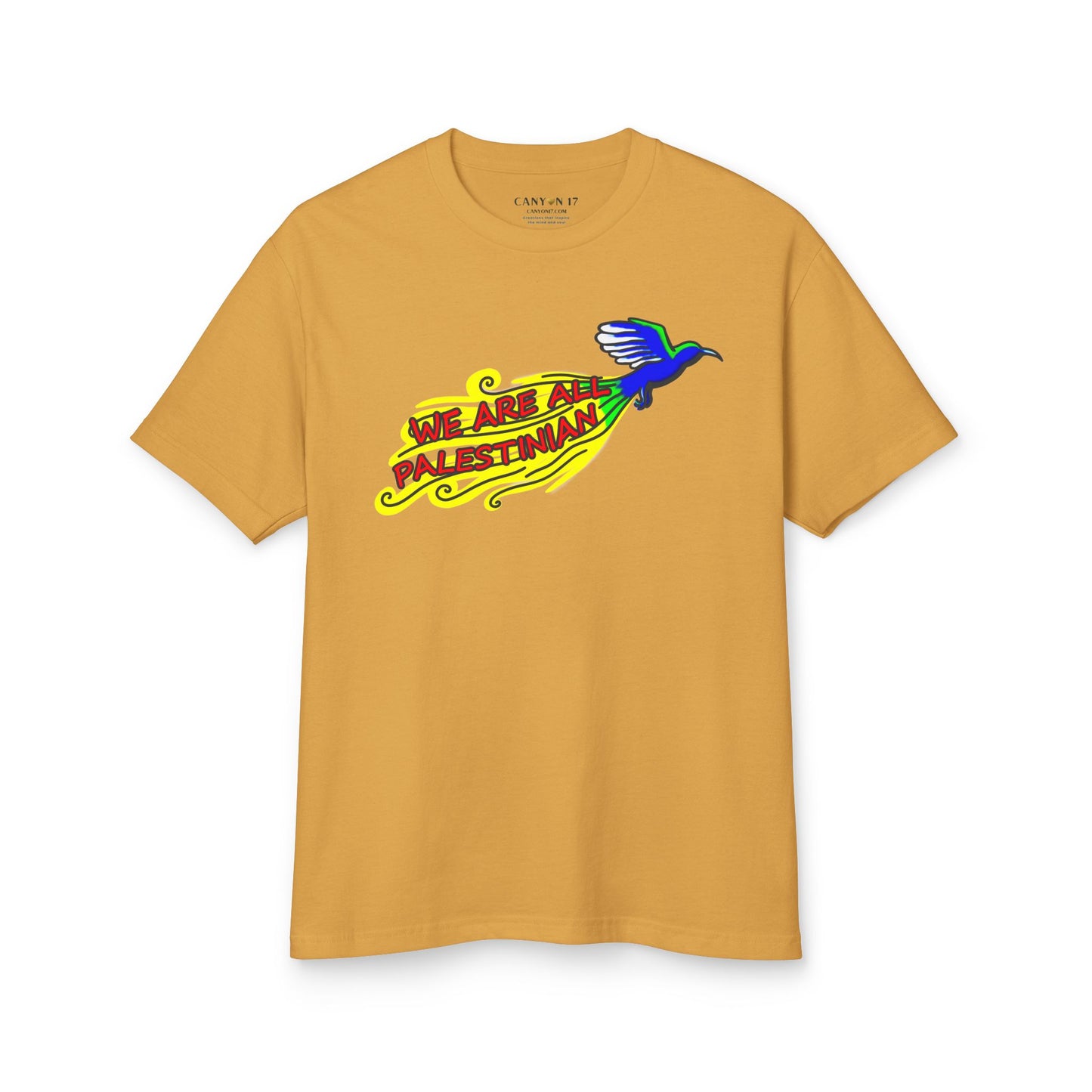 Unisex Heavyweight Cotton Tee - We Are All Palestinian