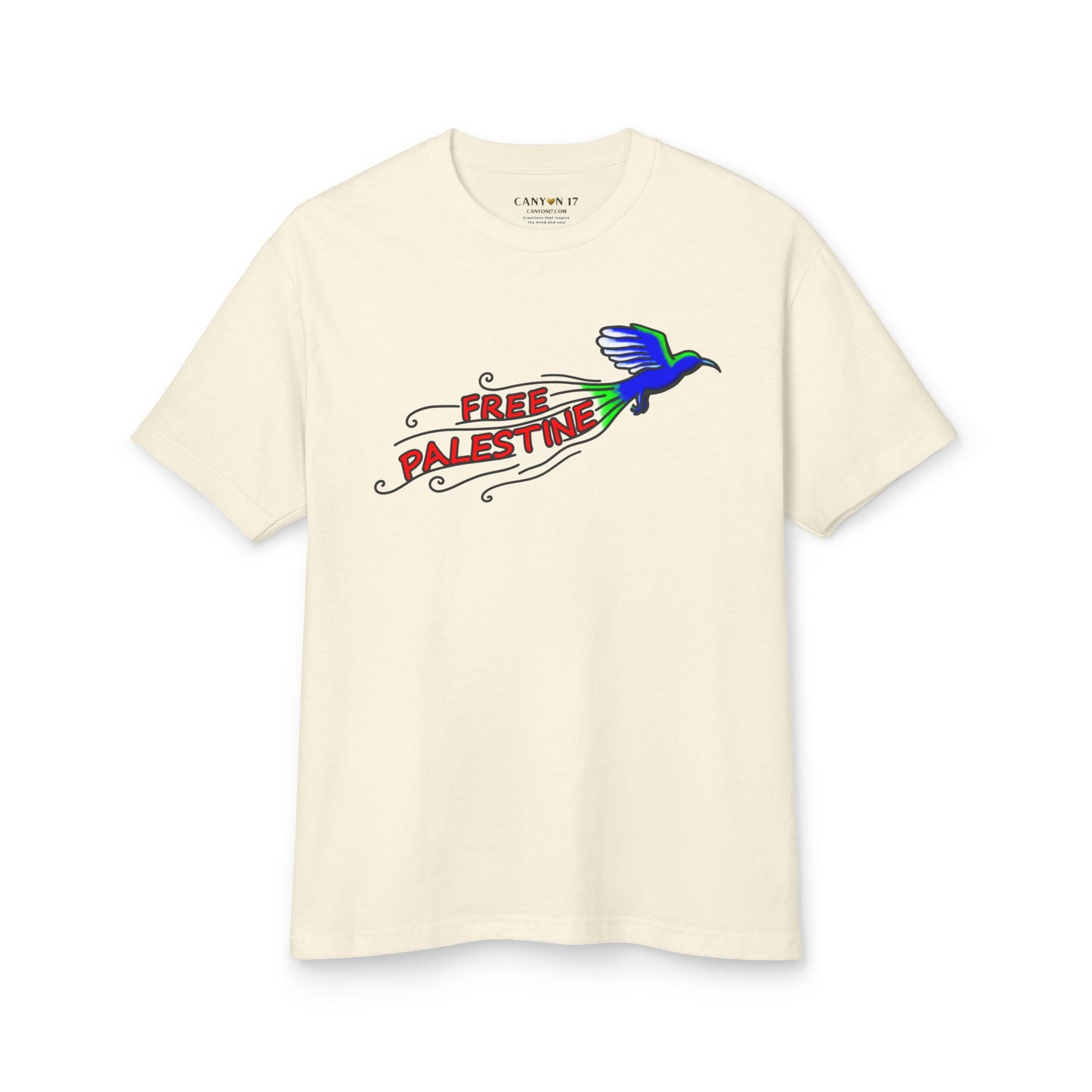 Unisex Heavyweight Cotton Tee - Free Palestine