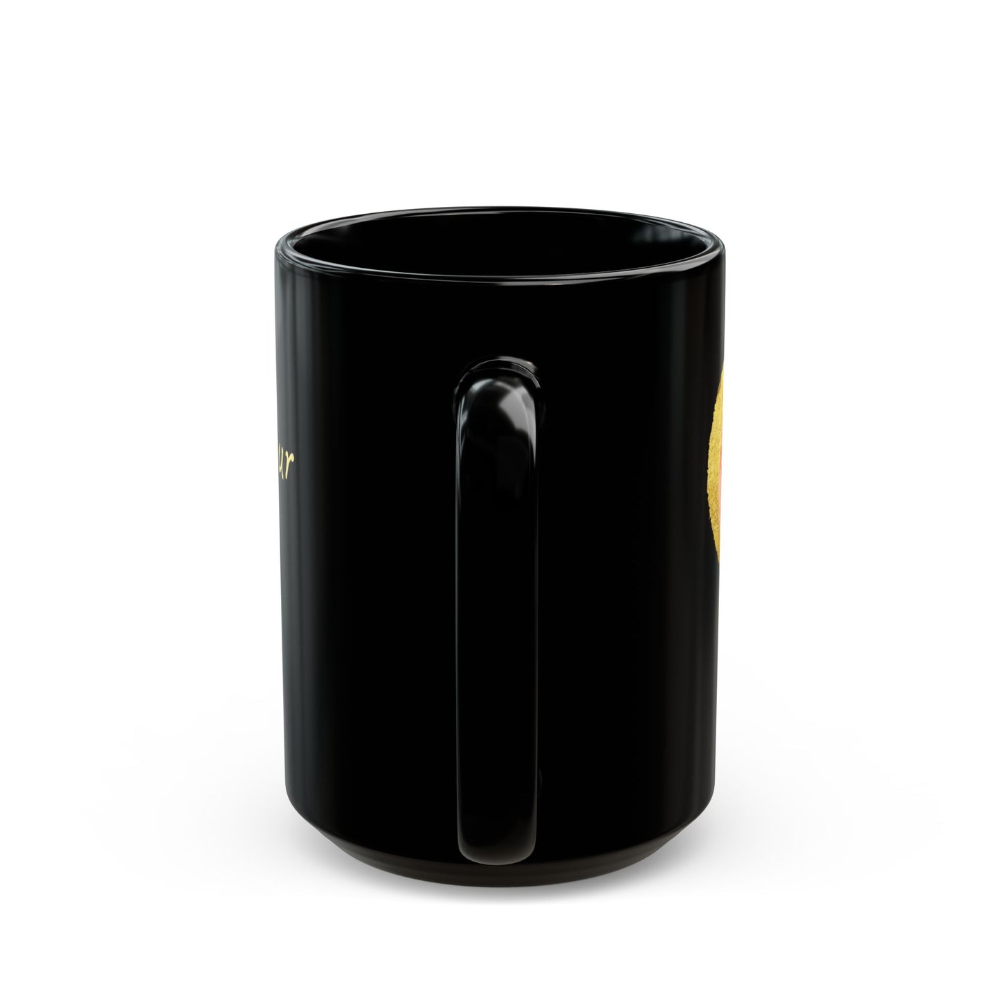 Black Mug  - Follow your heart (15oz)