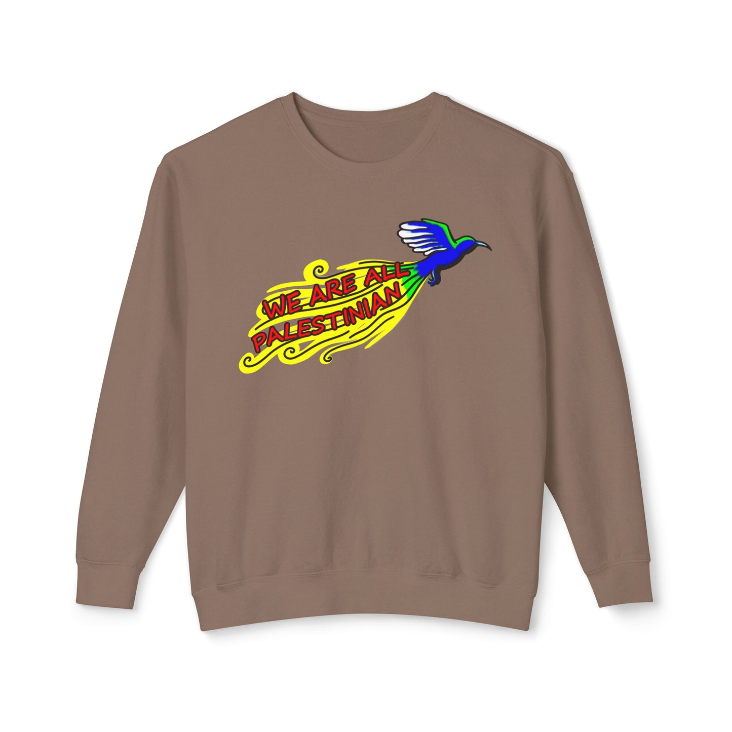 Unisex Lightweight Crewneck Sweatshirt - We are all Palestinian