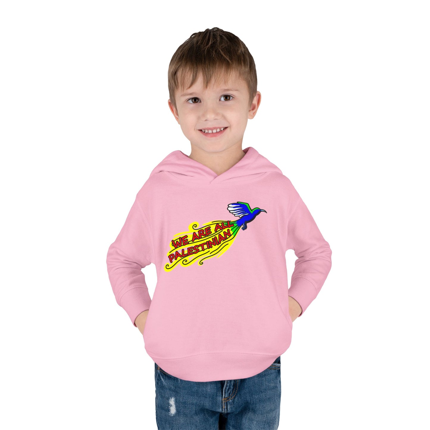 Toddler Pullover Fleece Hoodie - We are all Palestinian