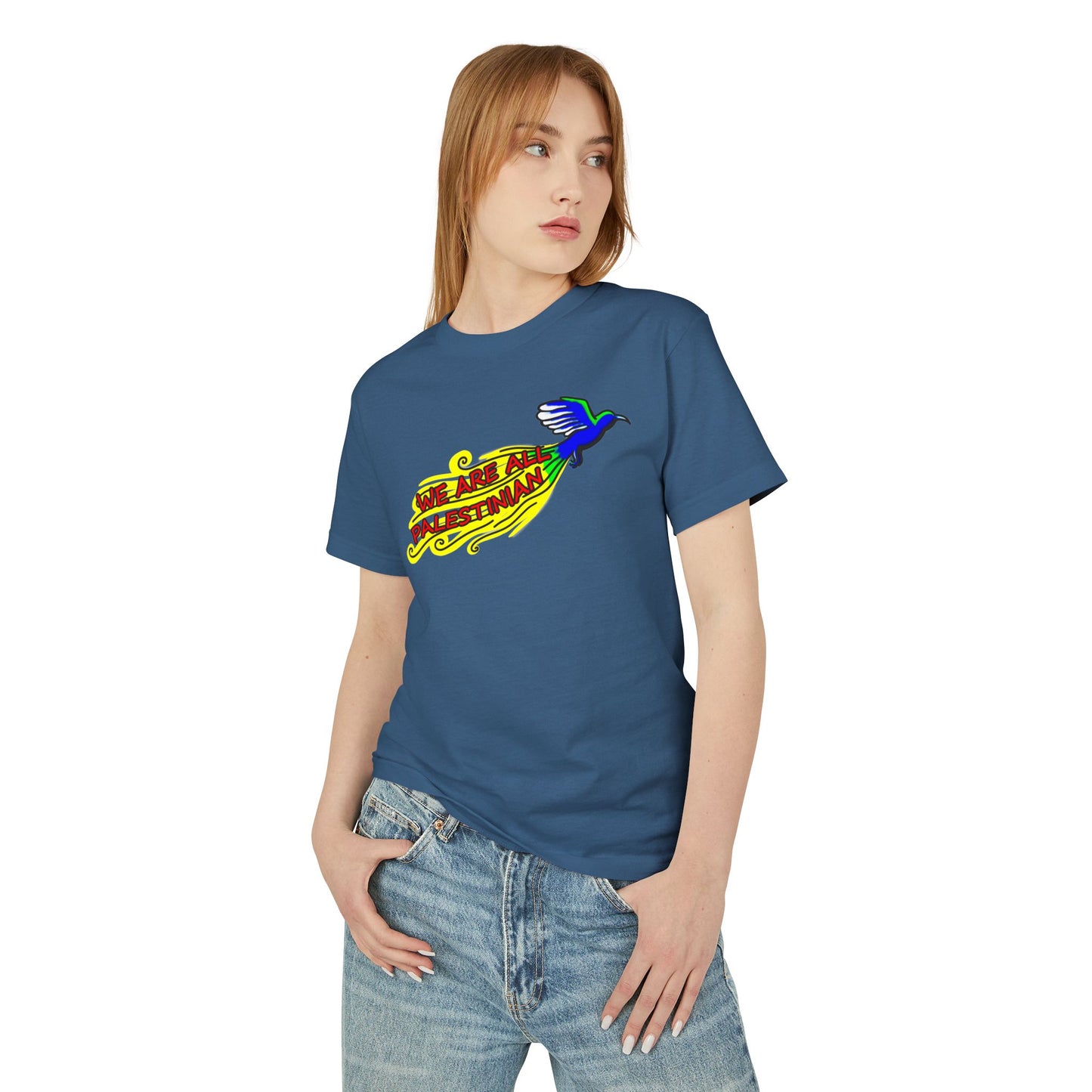 Unisex Heavyweight Cotton Tee - We Are All Palestinian