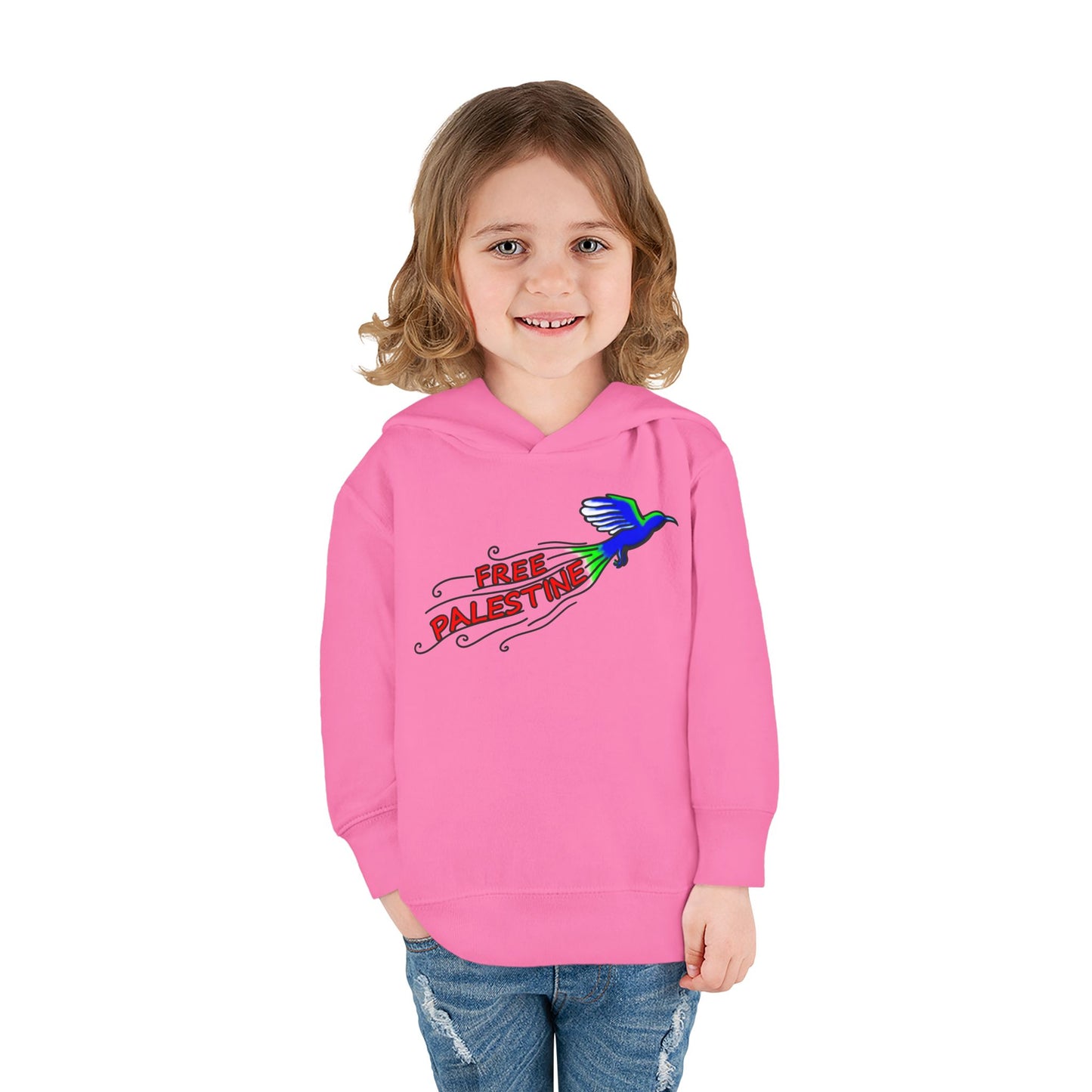 Toddler Pullover Fleece Hoodie - Free Palestine