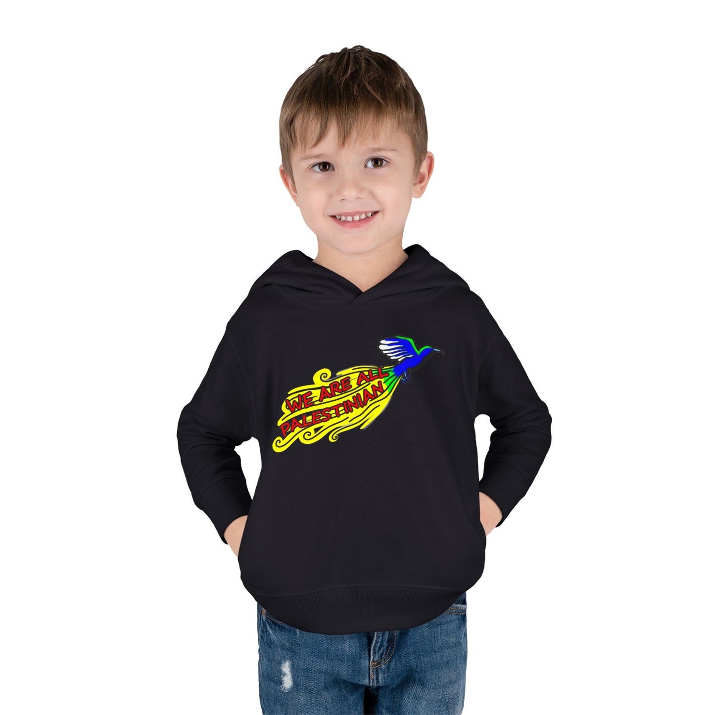 Toddler Pullover Fleece Hoodie - We are all Palestinian