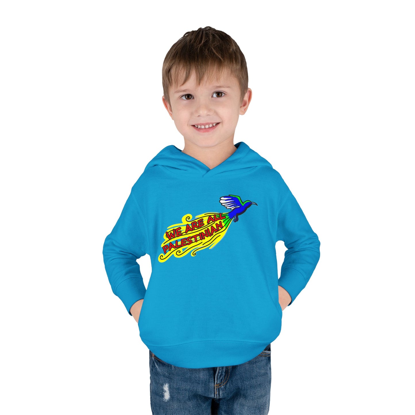 Toddler Pullover Fleece Hoodie - We are all Palestinian