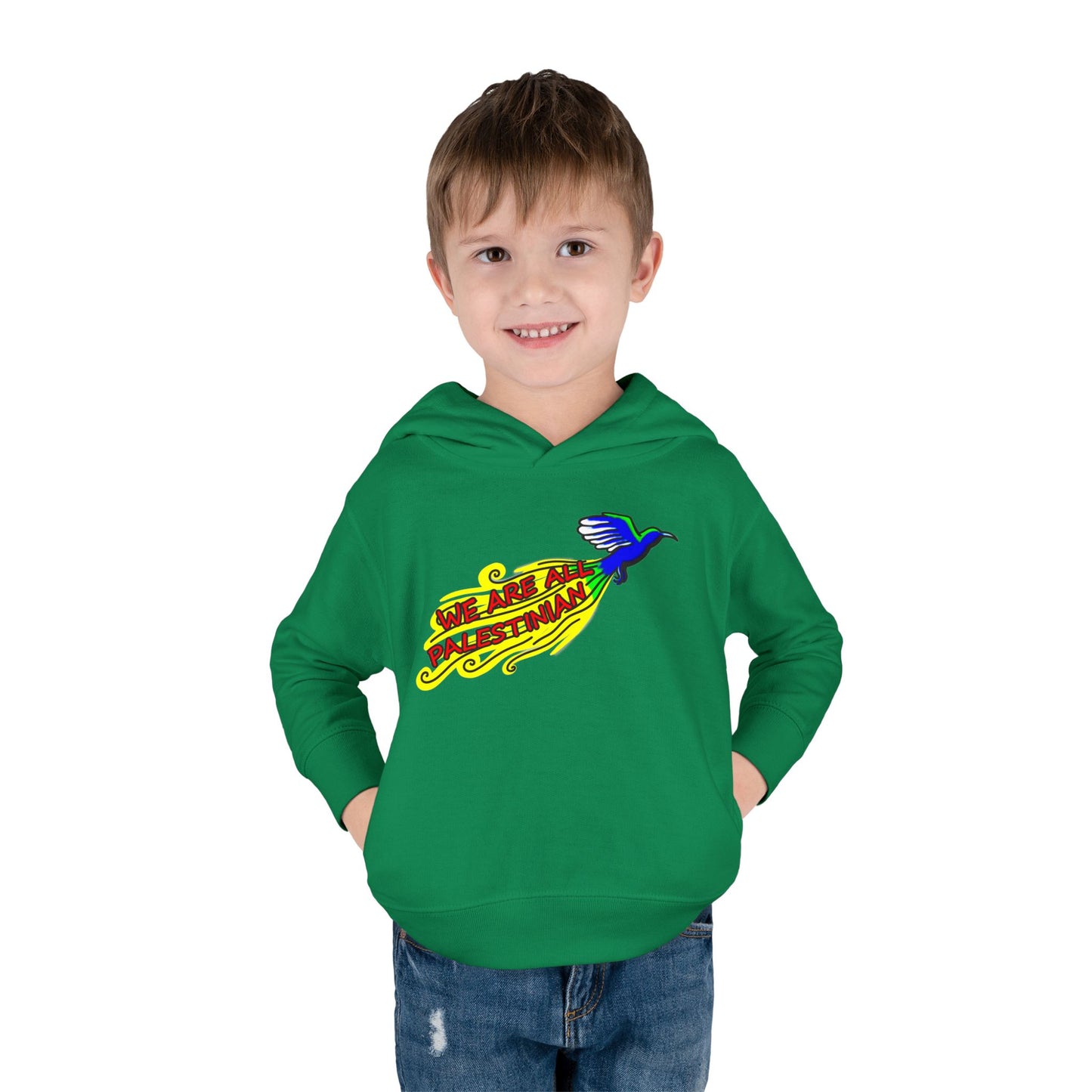 Toddler Pullover Fleece Hoodie - We are all Palestinian