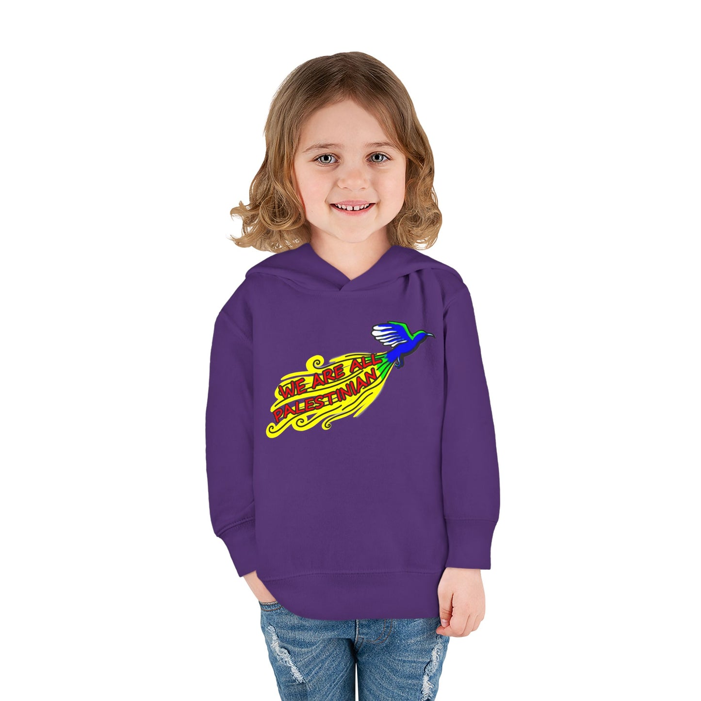 Toddler Pullover Fleece Hoodie - We are all Palestinian
