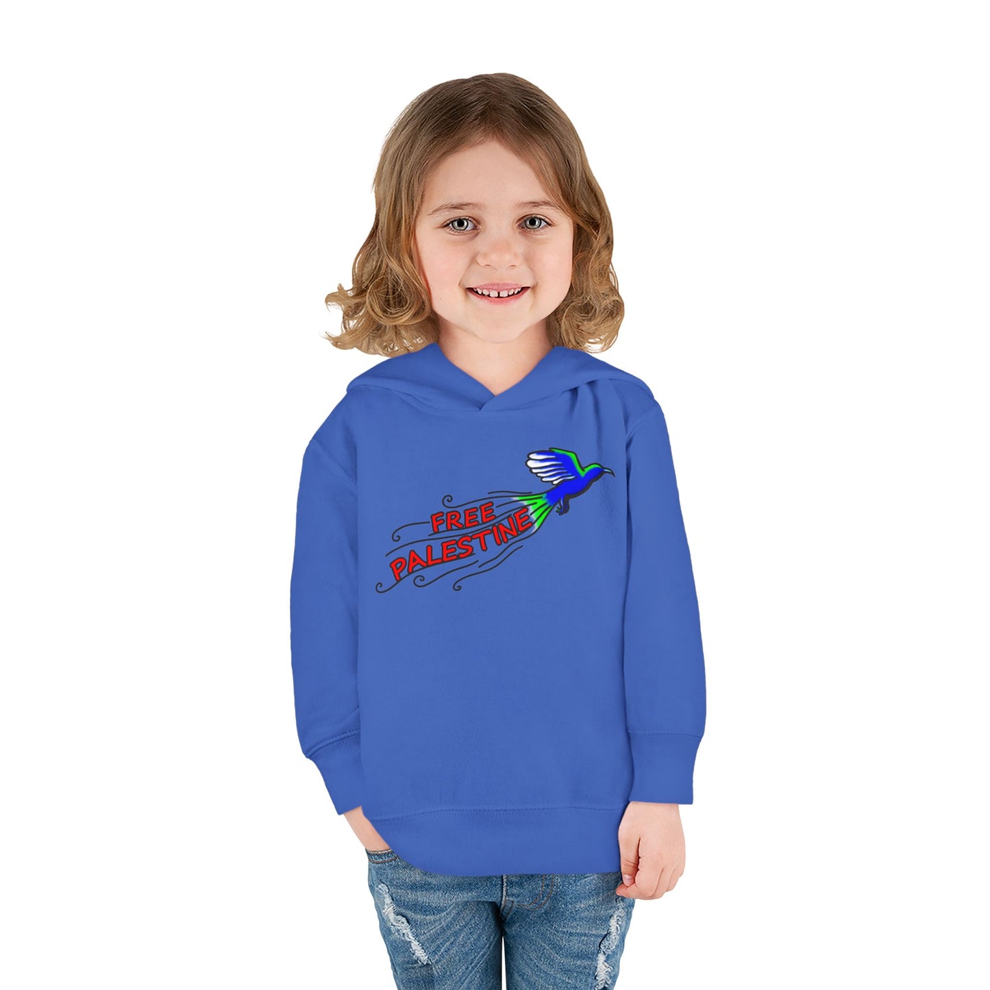 Toddler Pullover Fleece Hoodie - Free Palestine