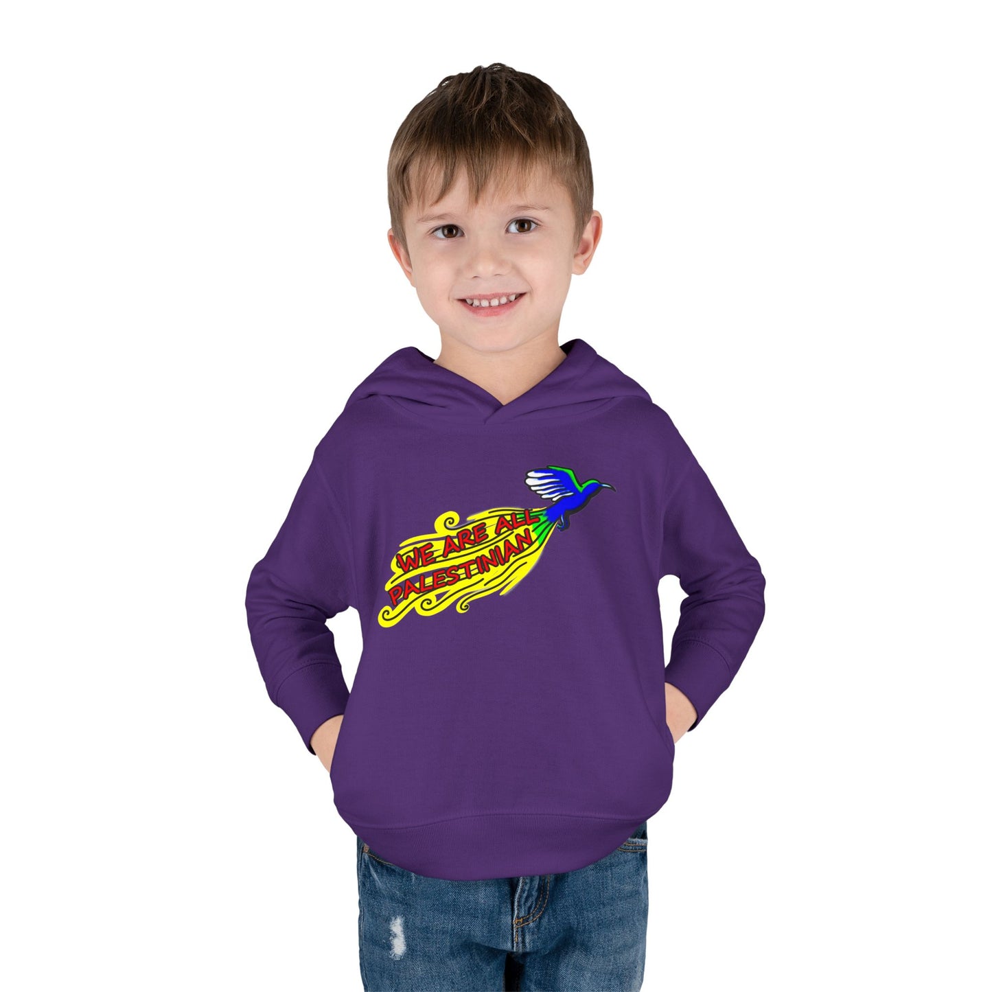 Toddler Pullover Fleece Hoodie - We are all Palestinian