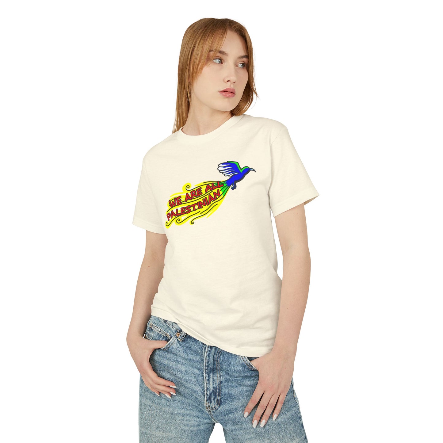 Unisex Heavyweight Cotton Tee - We Are All Palestinian