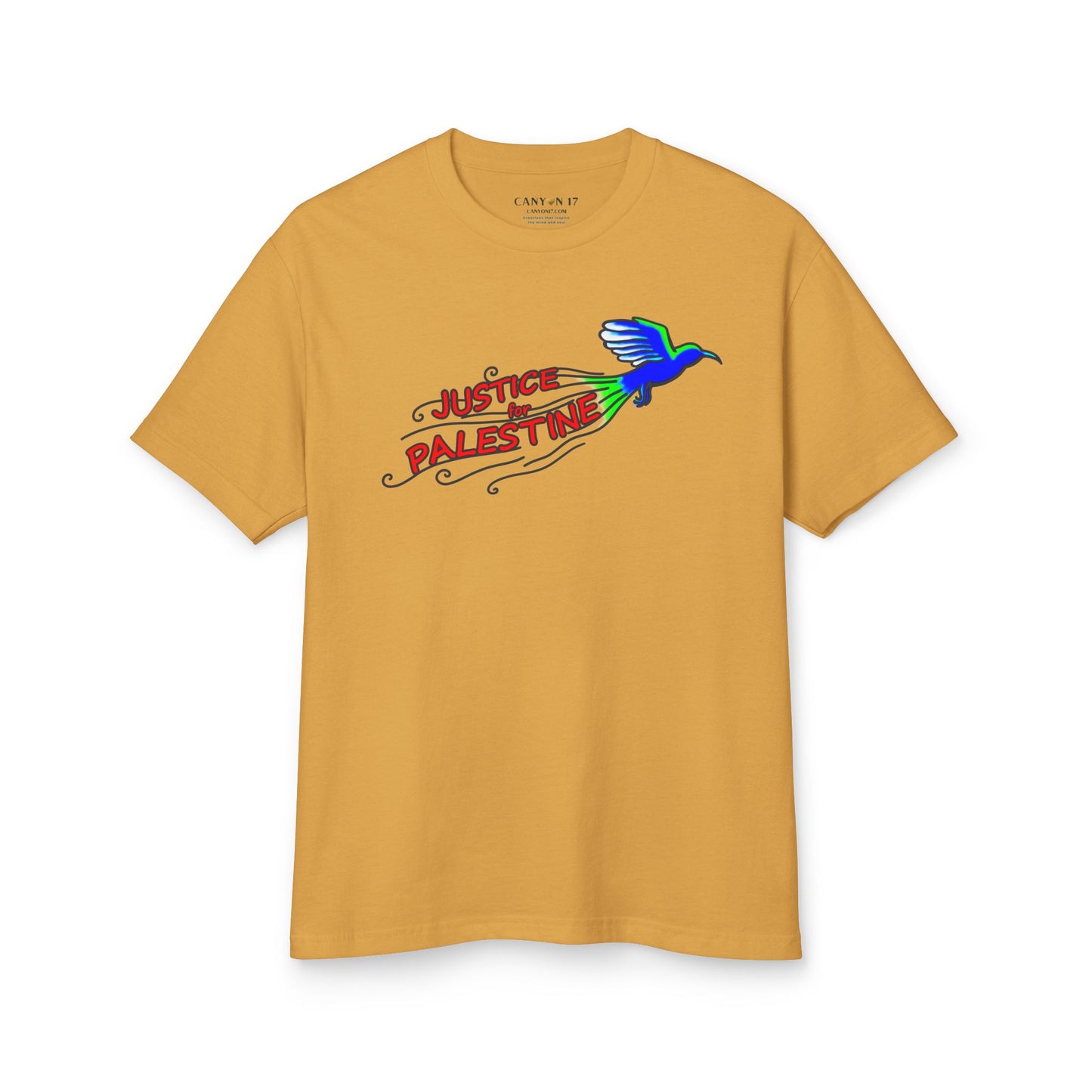 Unisex Heavyweight Cotton Tee  - Justice for Palestine