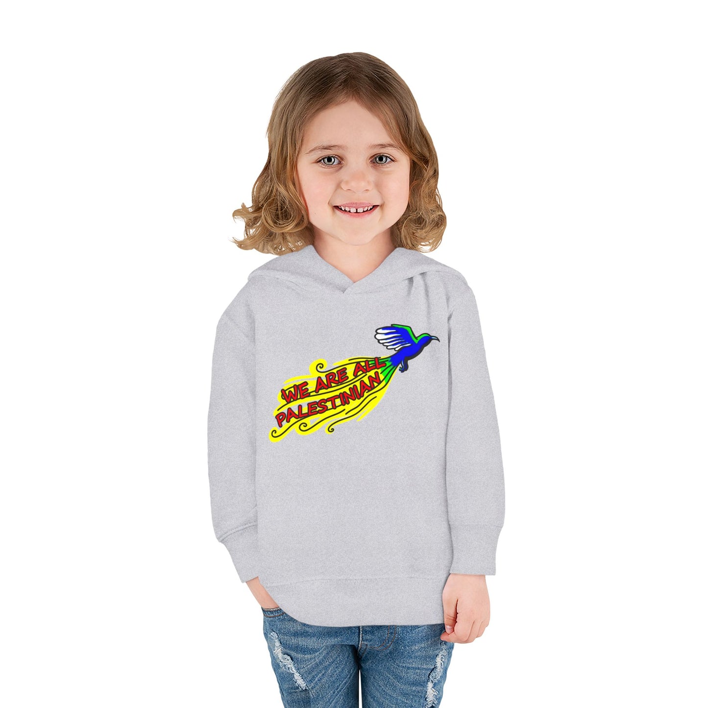 Toddler Pullover Fleece Hoodie - We are all Palestinian