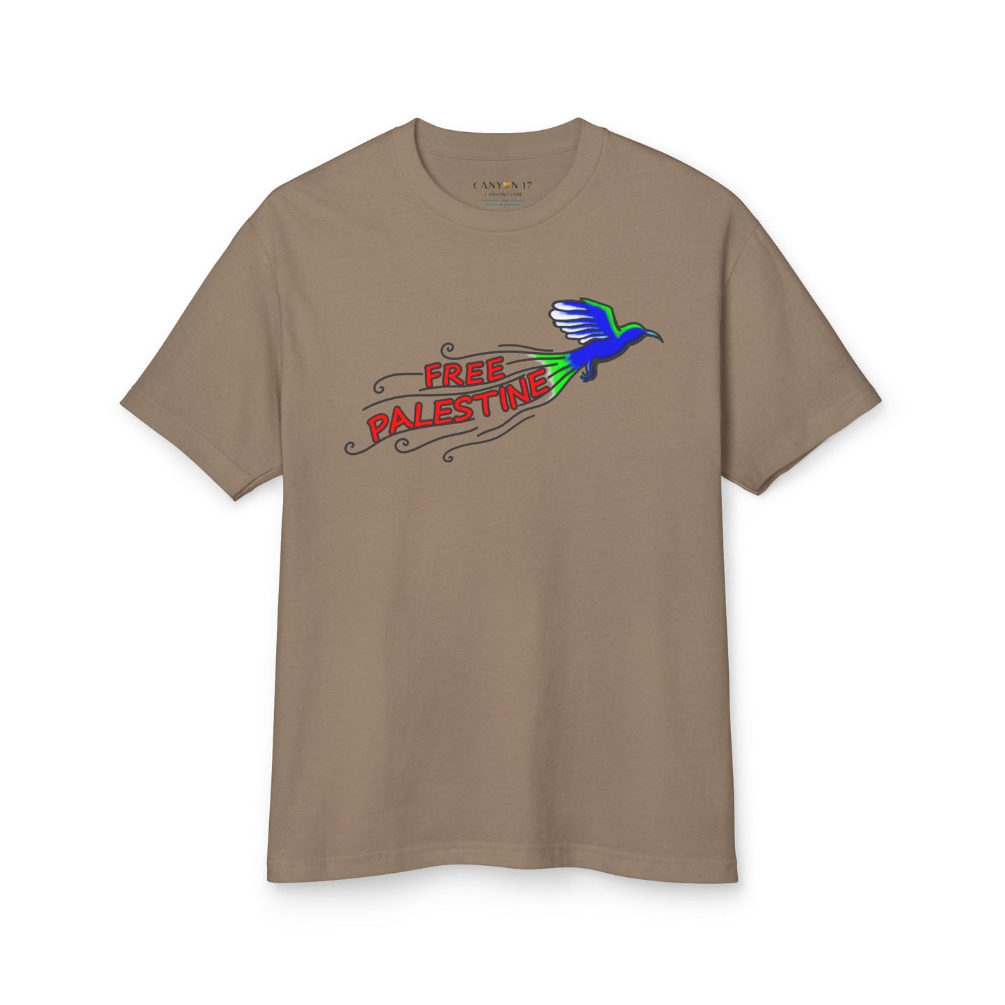 Unisex Heavyweight Cotton Tee - Free Palestine