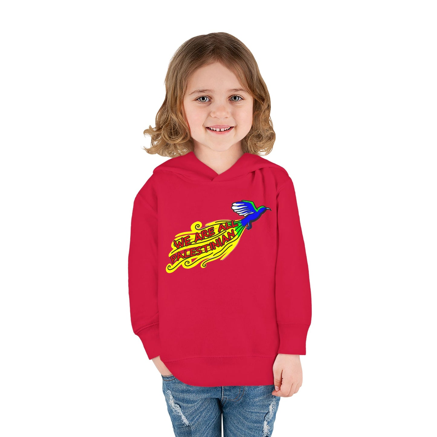 Toddler Pullover Fleece Hoodie - We are all Palestinian